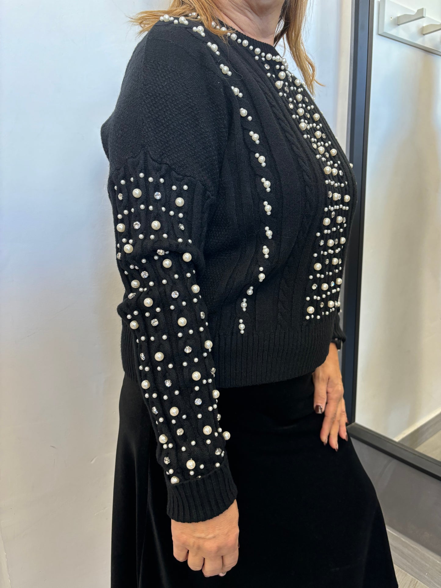 Maglione Perla Nero