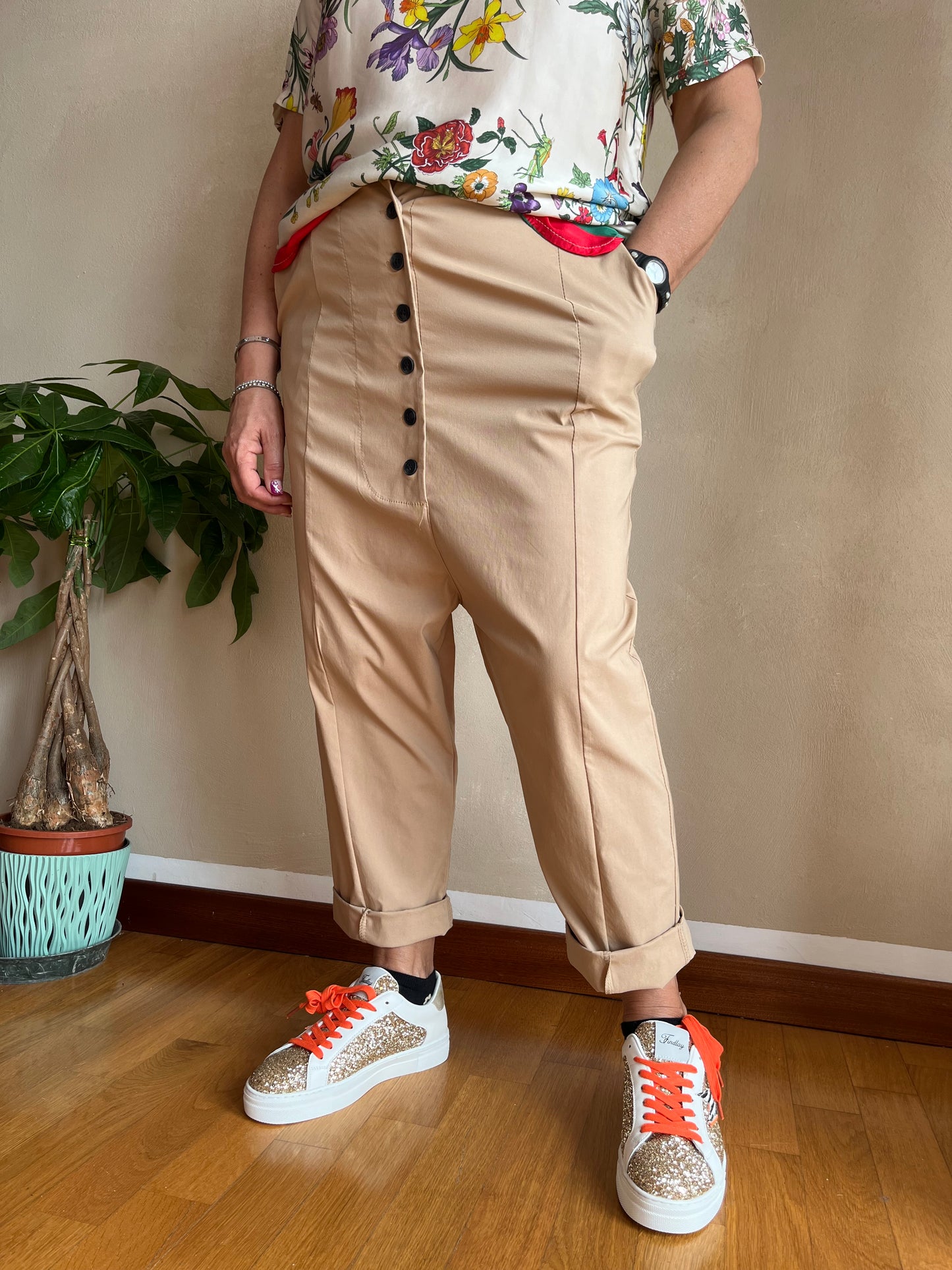Pantalone Sun Florinda Beige Scuro