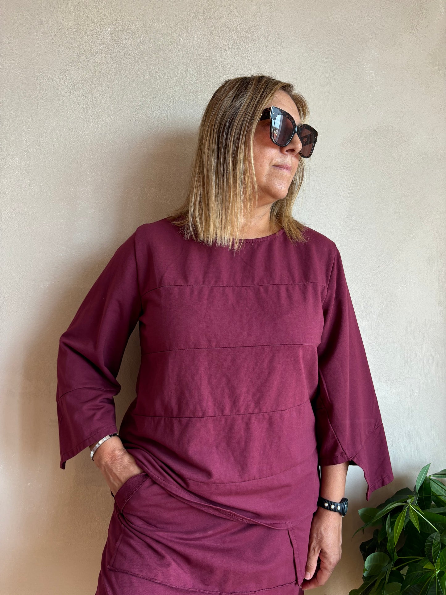 Maglia Sun Shira Bordeaux
