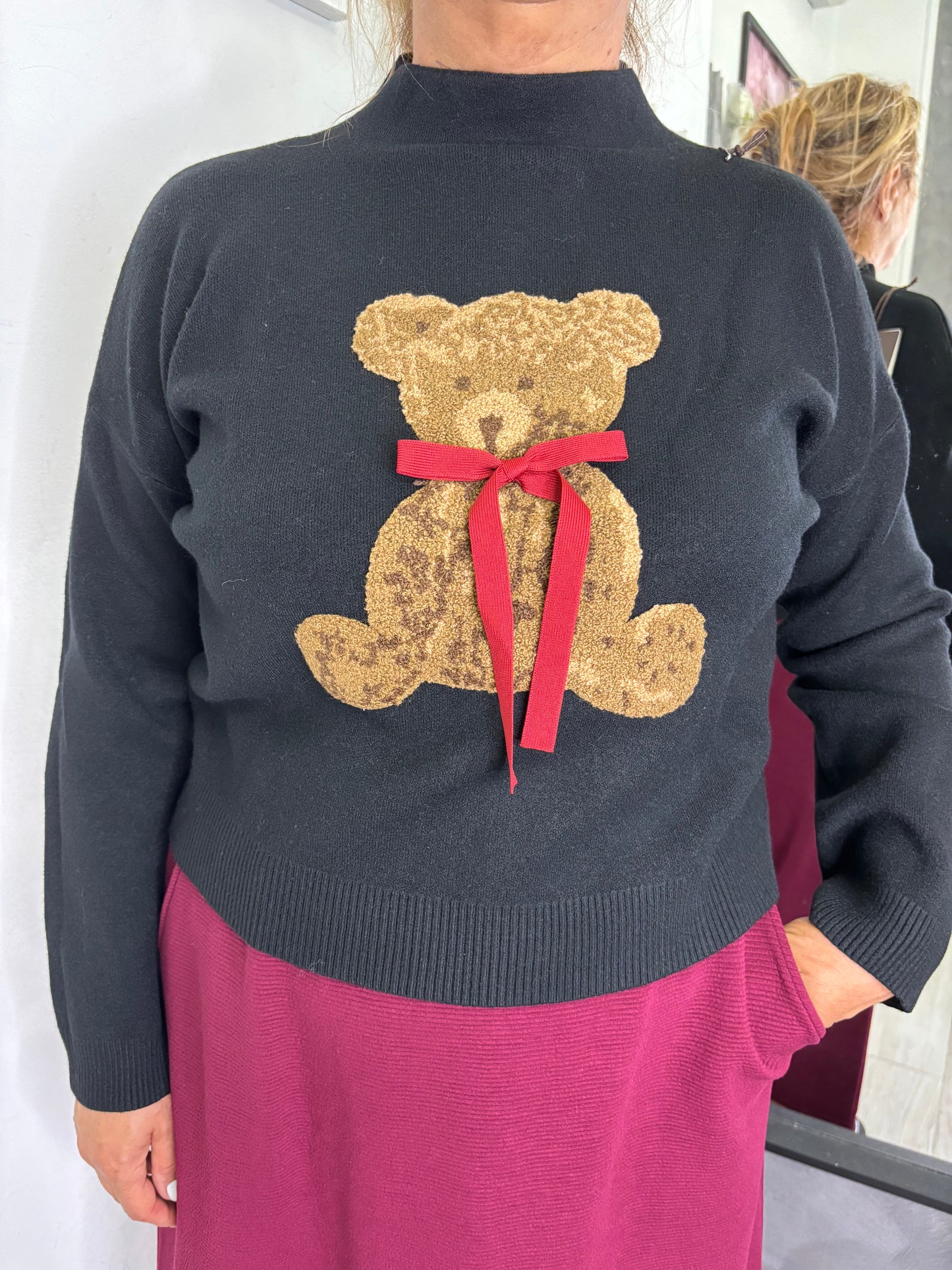 Maglioncino Teddy Nero