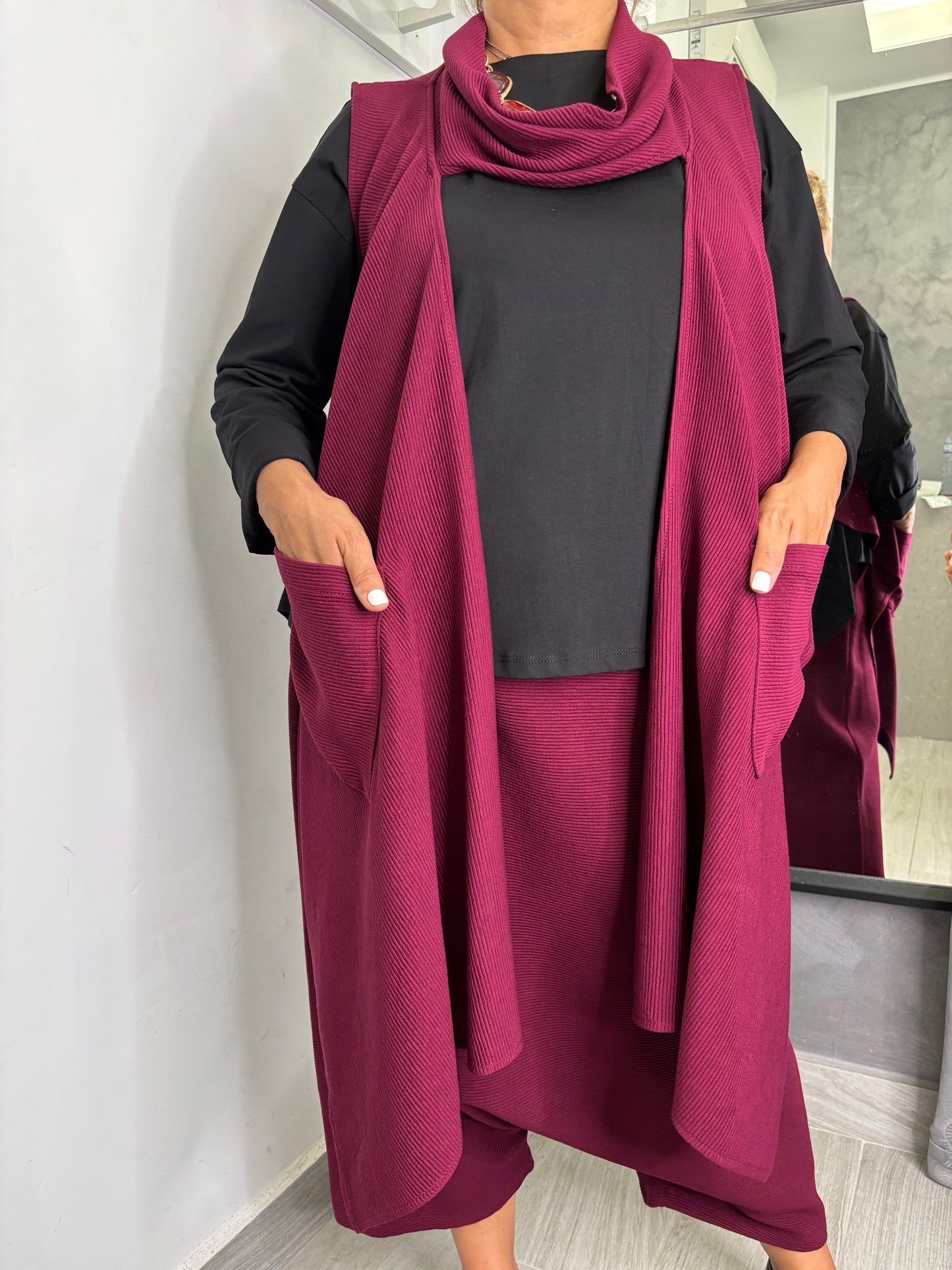 Gilet Wendy Morgan Bordeaux