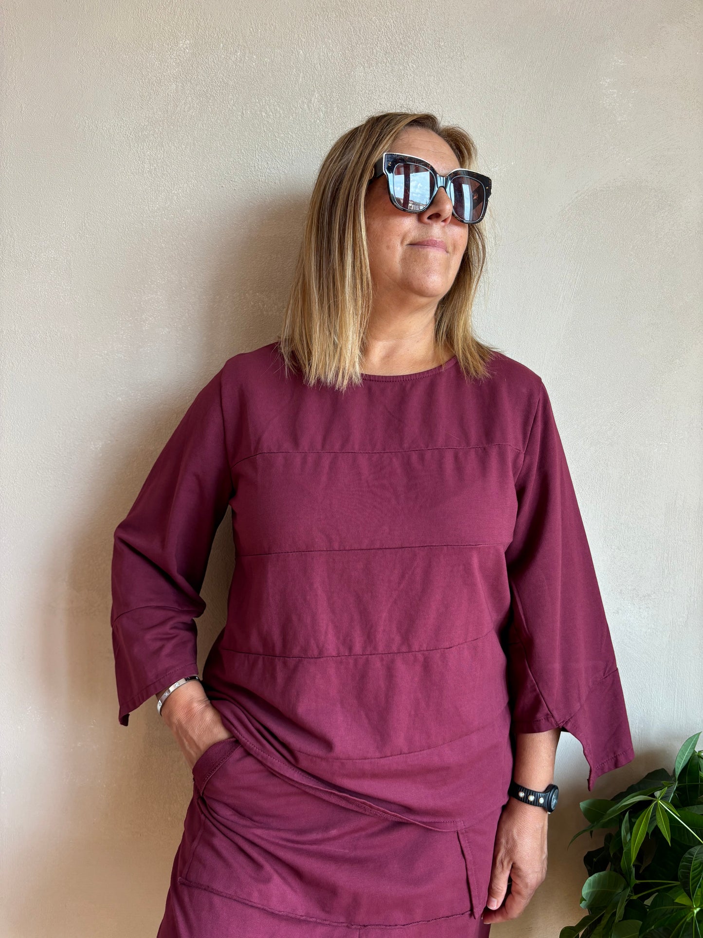 Maglia Sun Shira Bordeaux