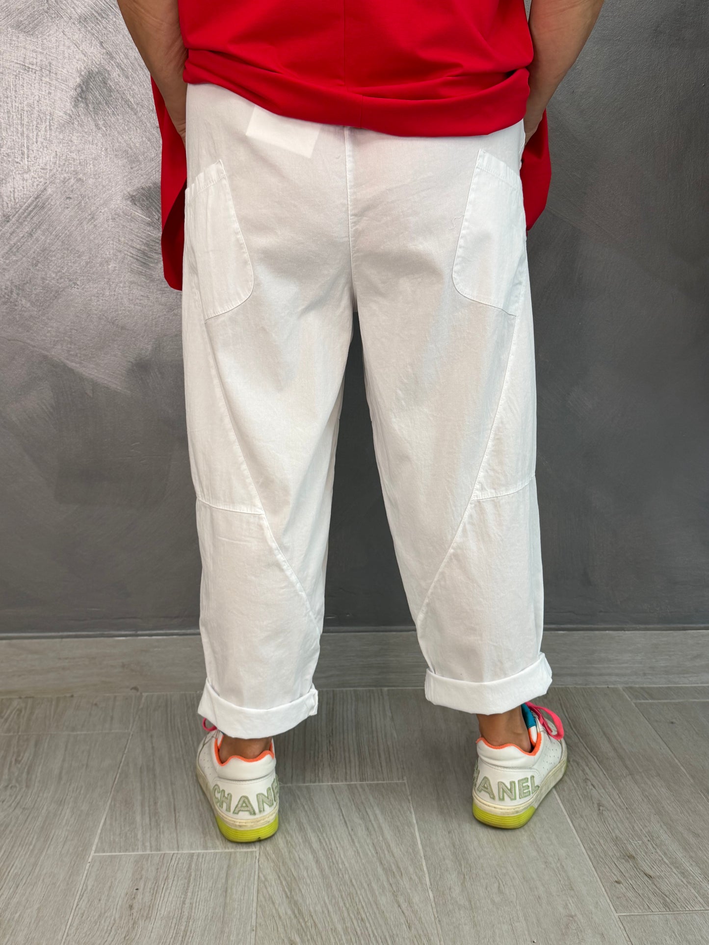 Pantalone 158C Alba Bianco