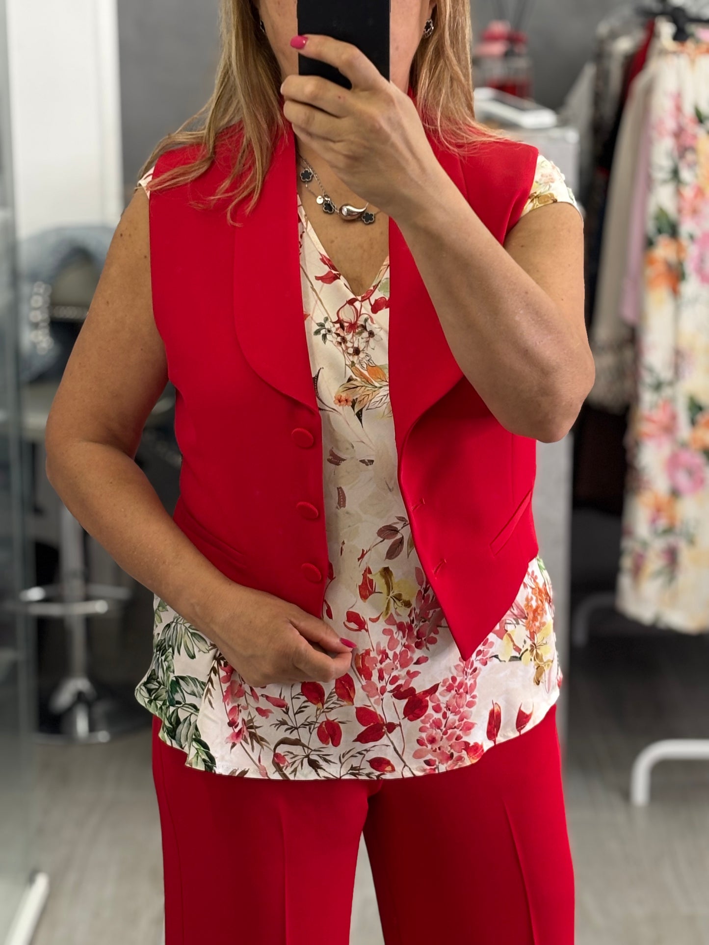 Gilet Corto Rosso Imperial