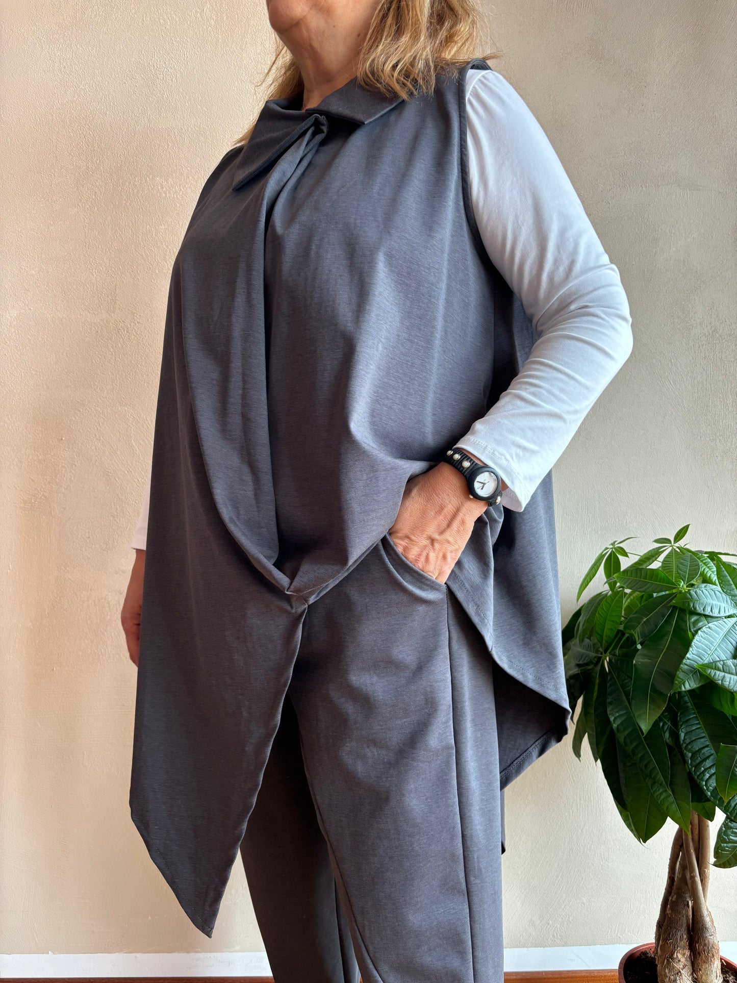 Gilet Sun Agata Grigio