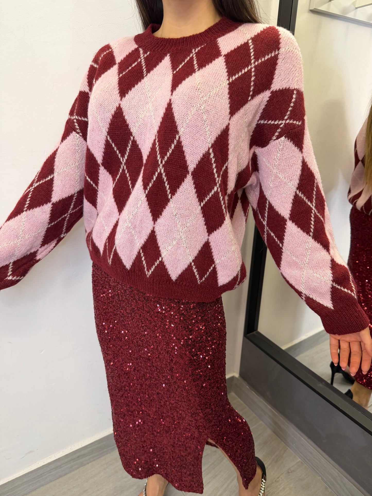 Maglione Isabelle Bordeaux