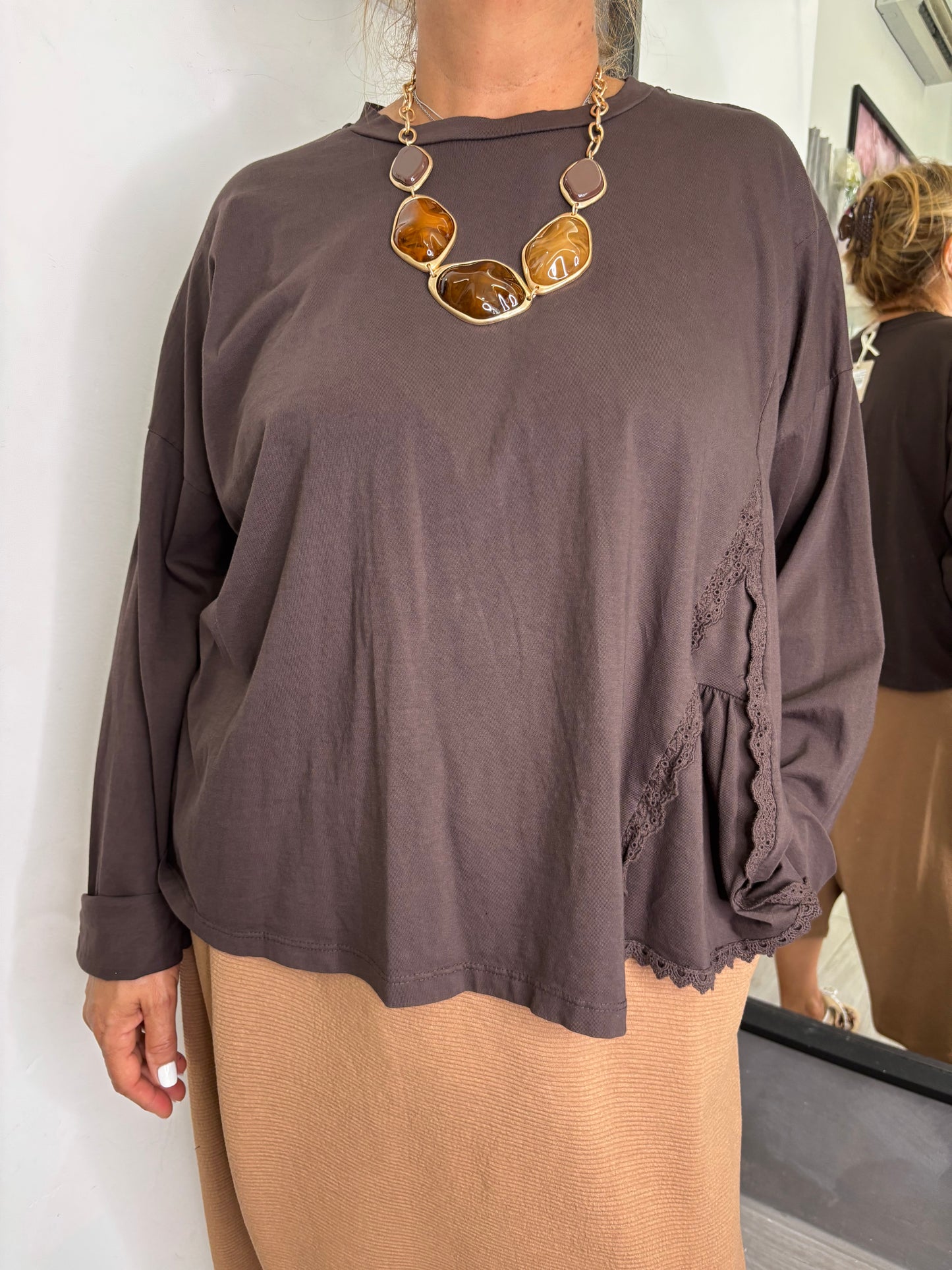 Maglia Giova Marrone