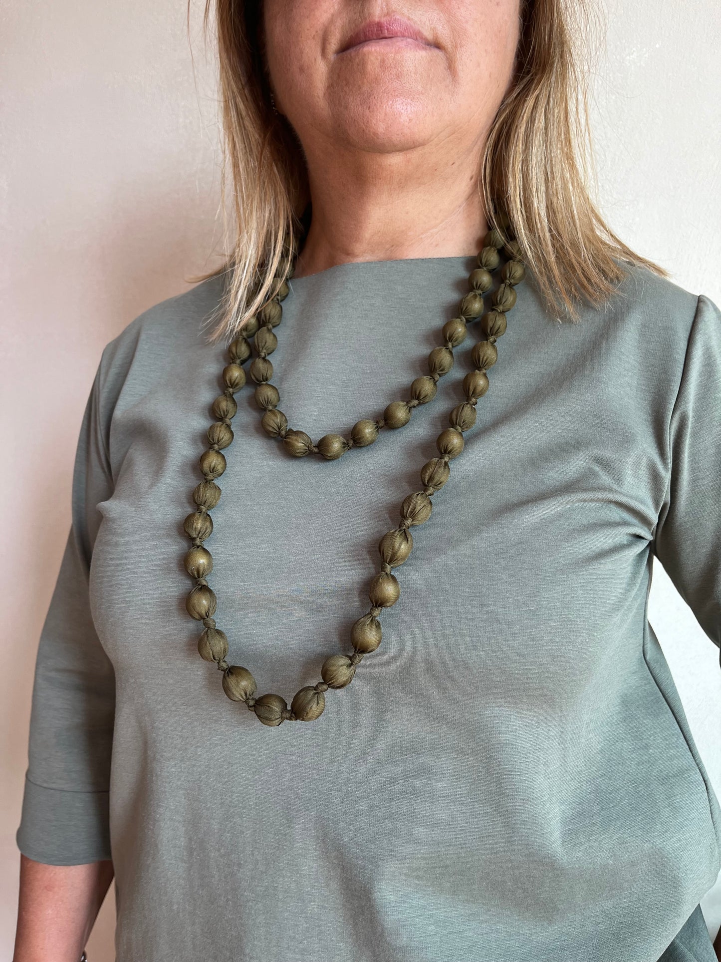 Collana Ambra Verde