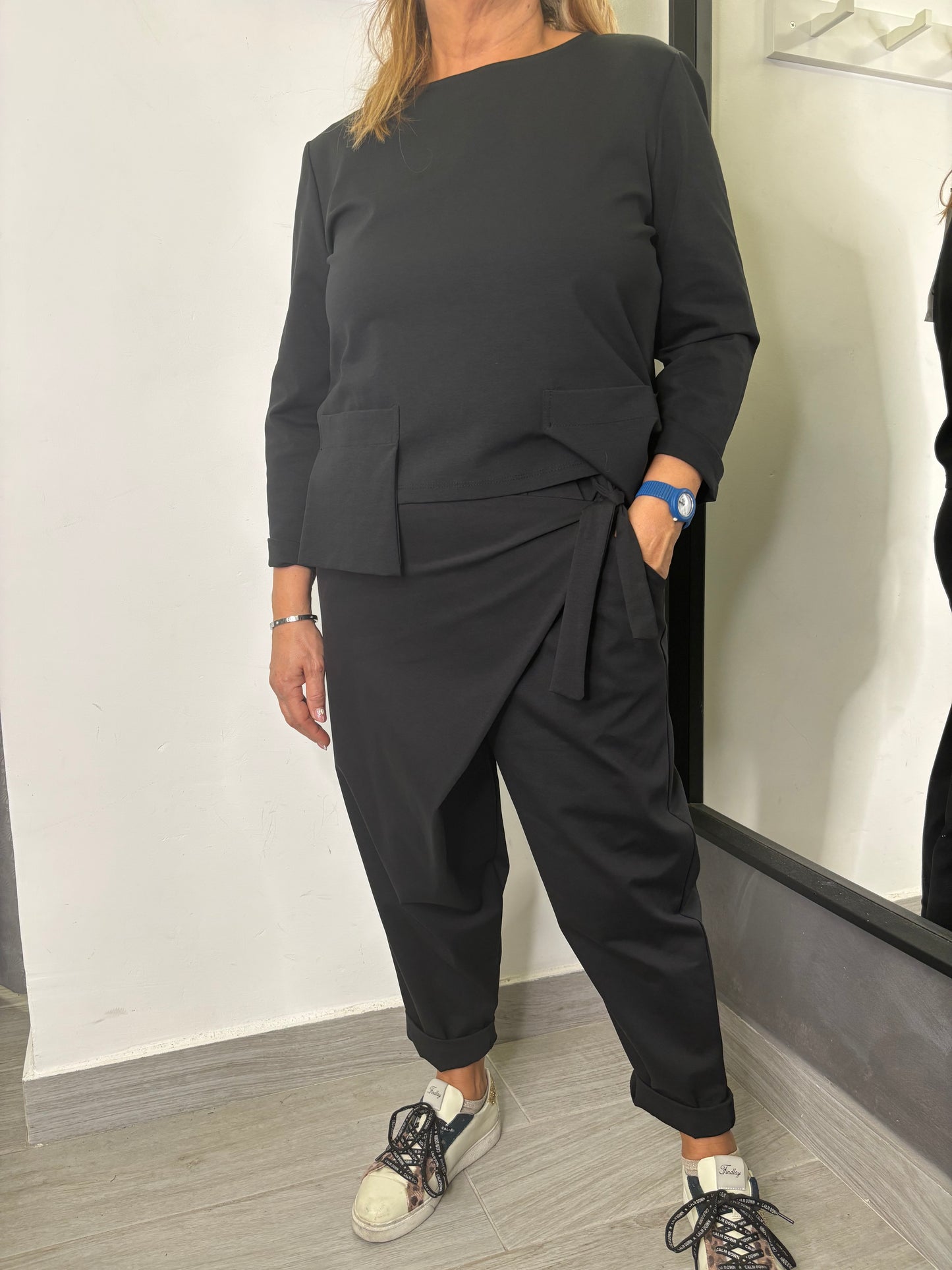 Pantalone Sun Pareo Spring Nero