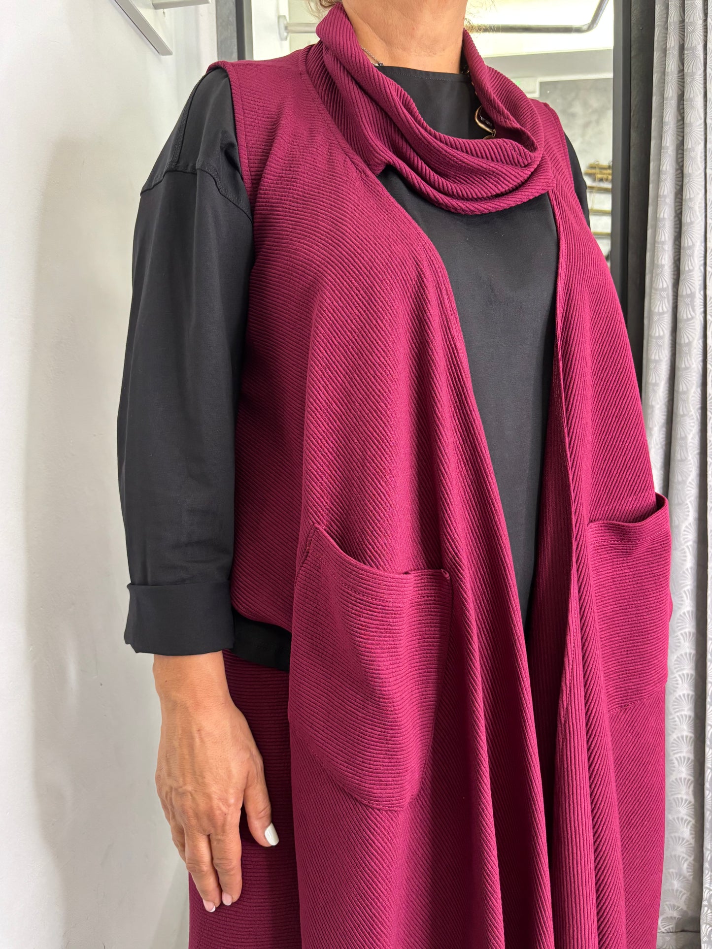 Gilet Wendy Morgan Bordeaux