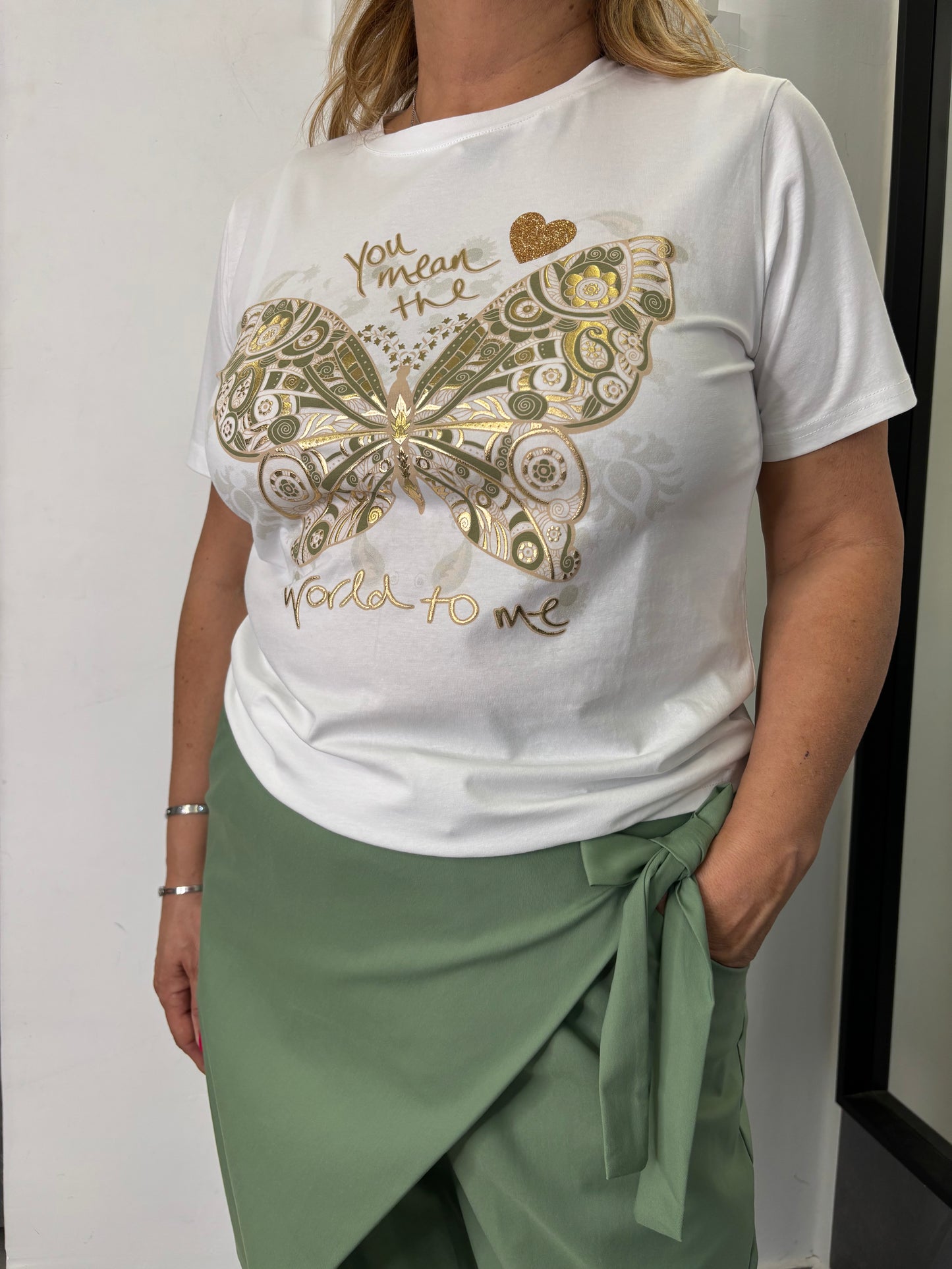 T-Shirt Farfalla Gold