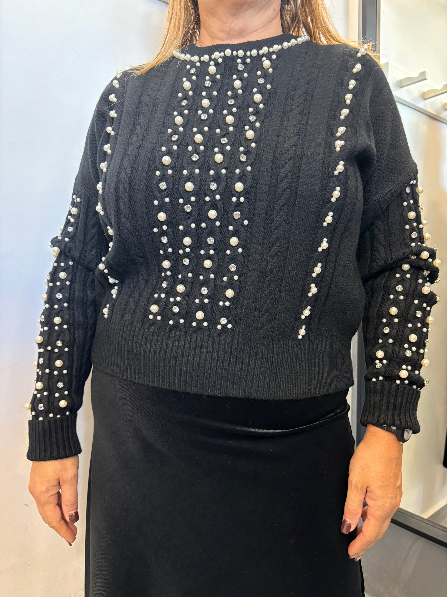 Maglione Perla Nero