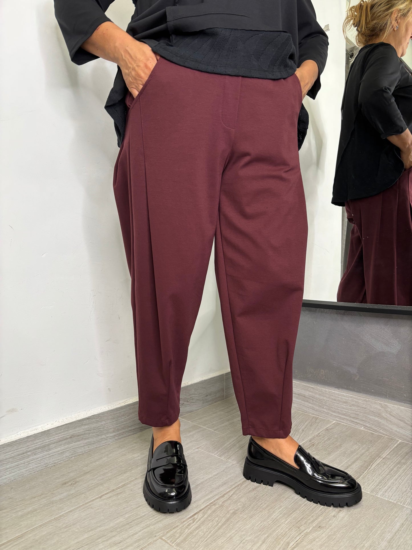 Pantalone Wendy Giuditta Bordeaux