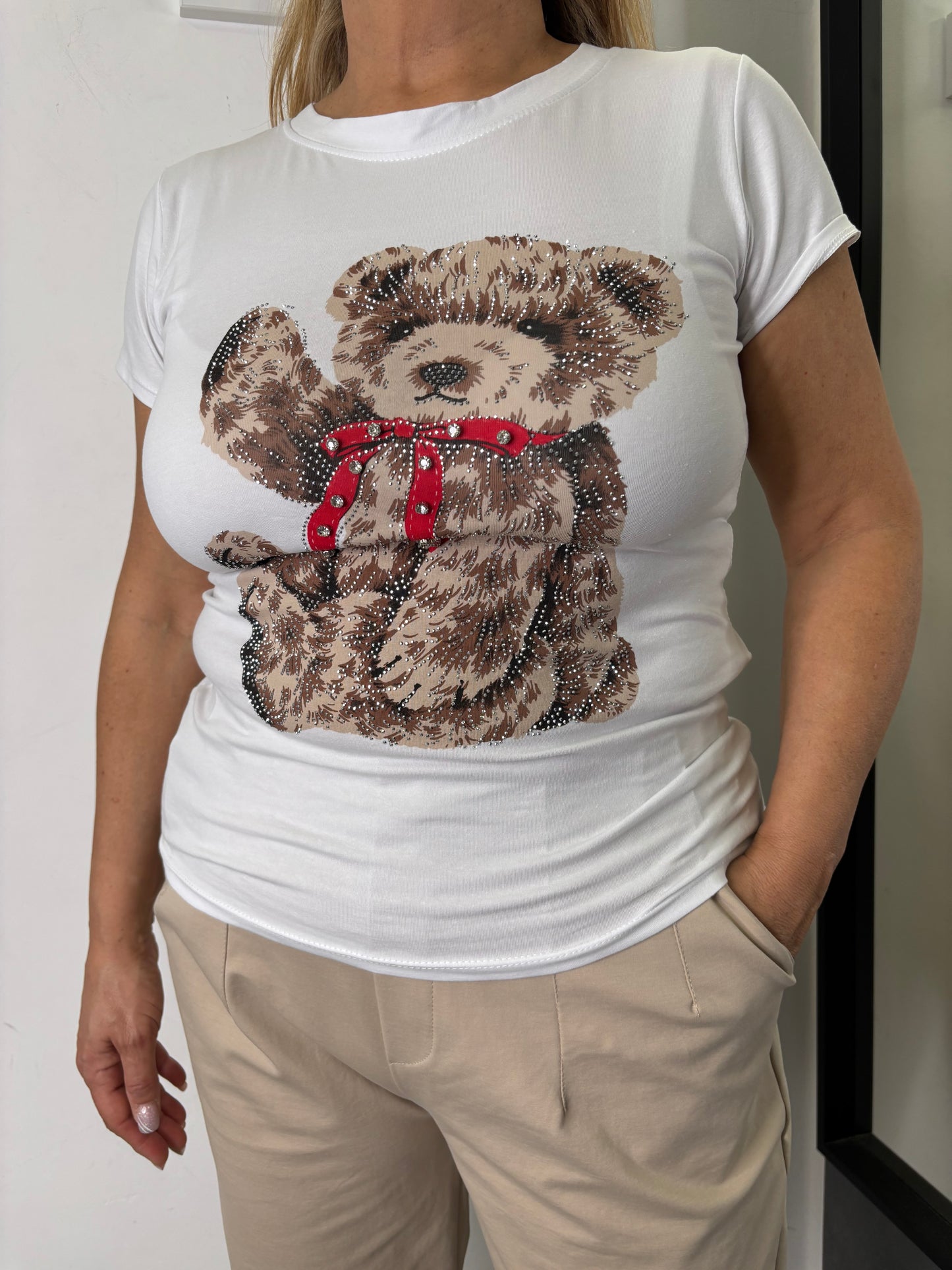 T-shirt Orsetto Bianca