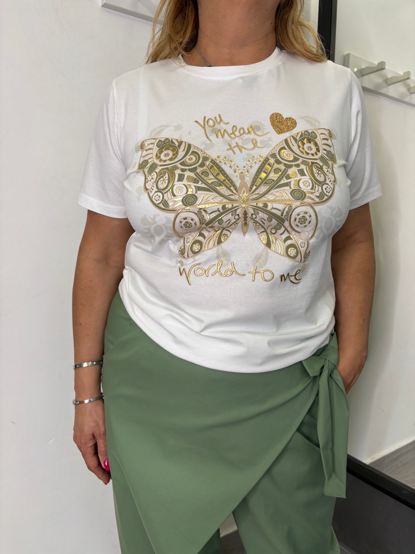 T-Shirt Farfalla Gold