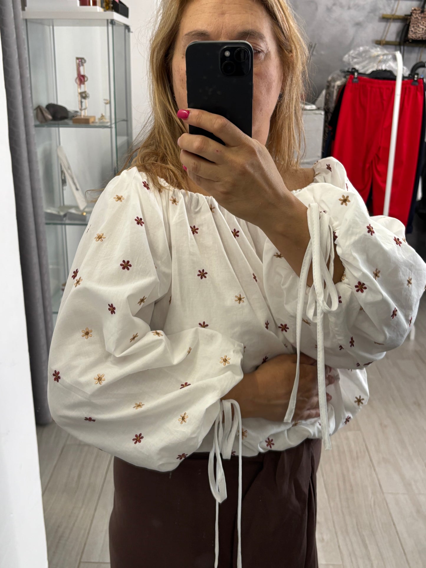 Camicia Crop Fiore Vicolo
