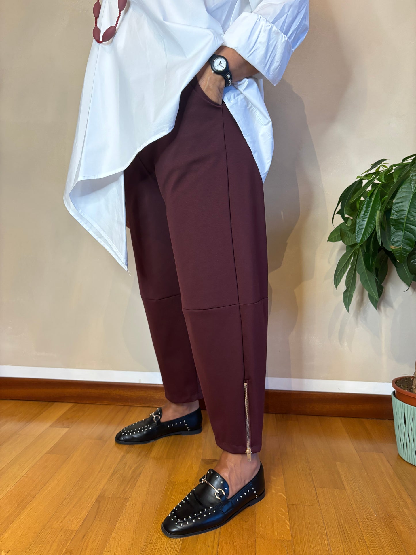 Pantalone Wendy Liz Bordeaux