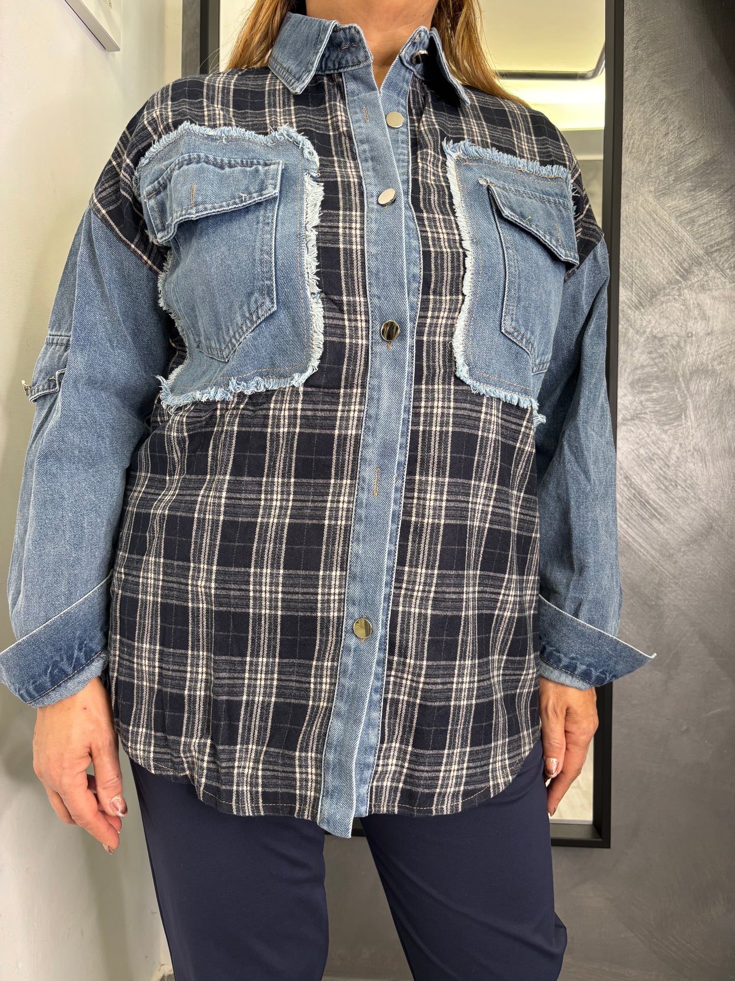 Camicia Scozia Jeans