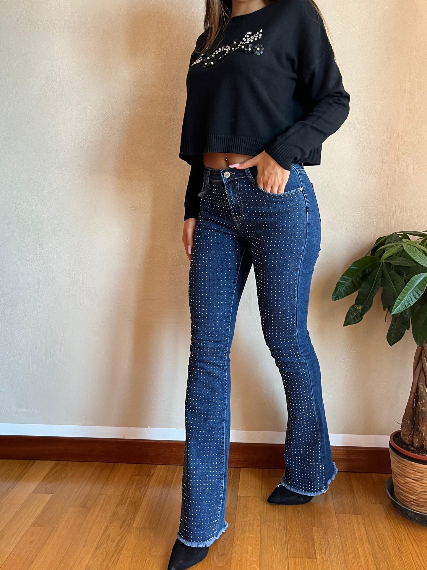 Jeans Shine A Zampa