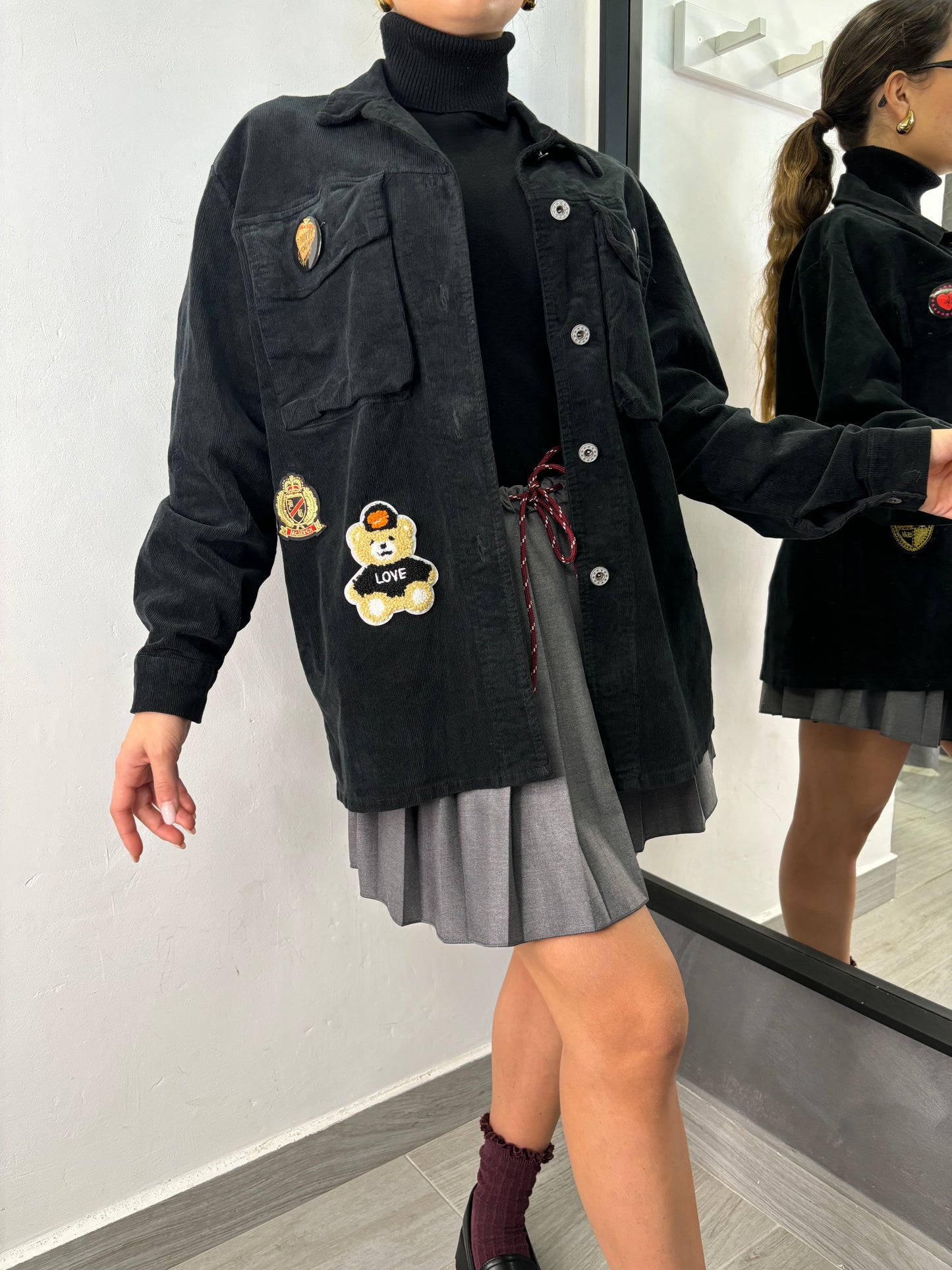 Camicia College Nera