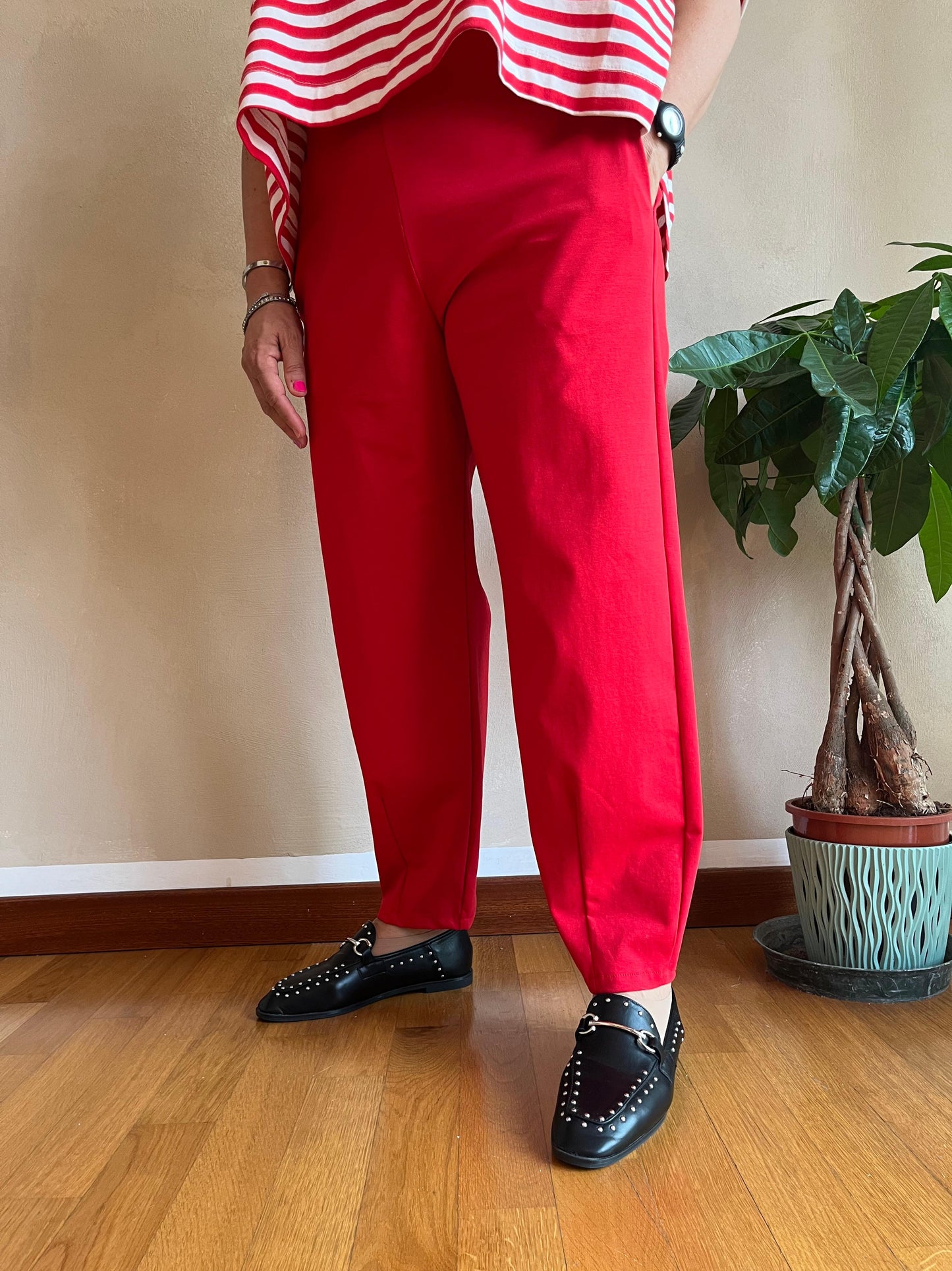Pantalone Wendy Slim Rosso