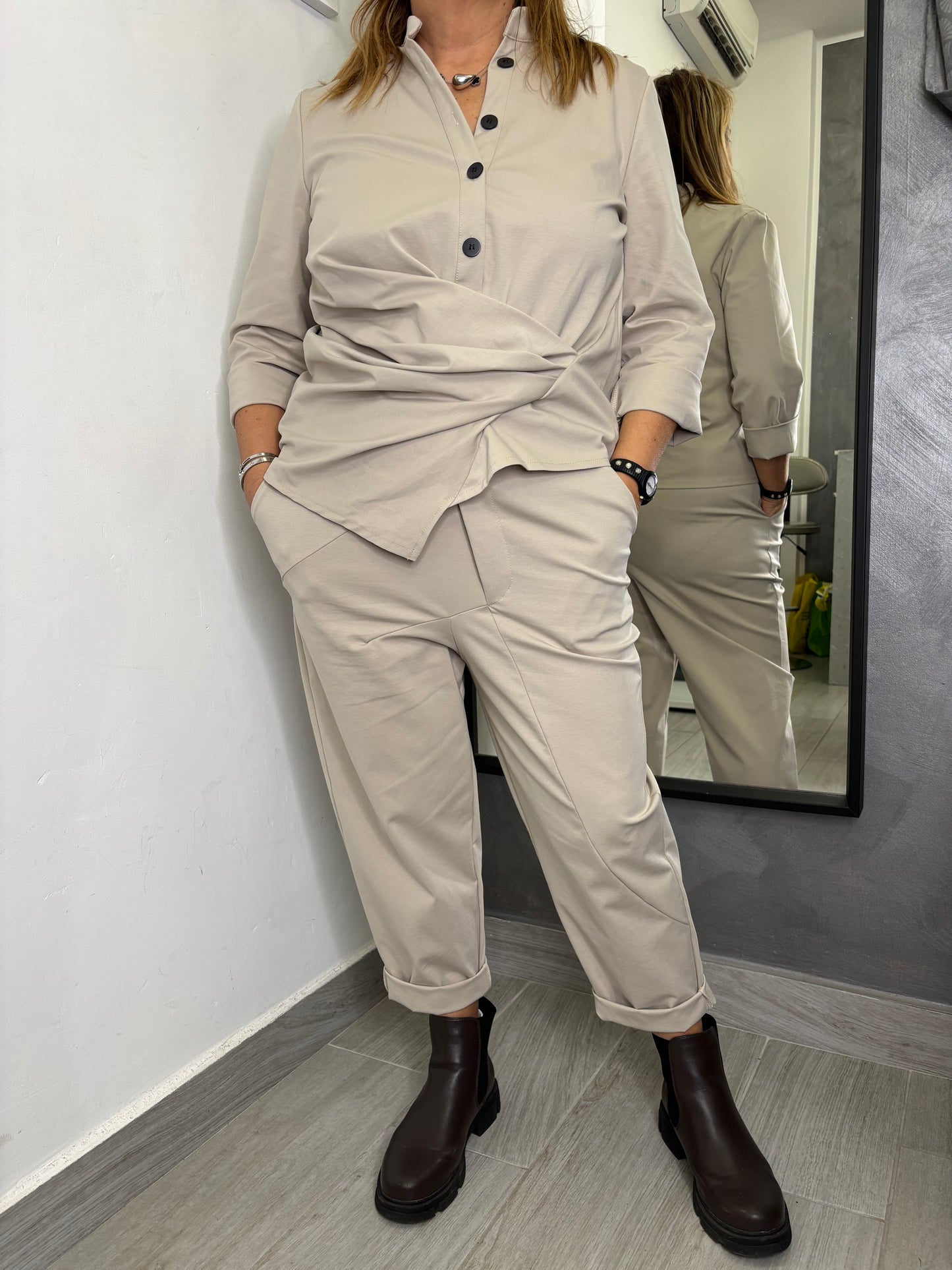 Pantalone Sun Agata Beige