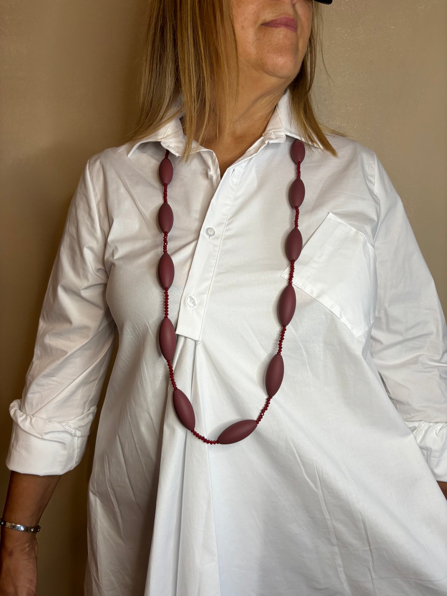 Collana Carmen Bordeaux