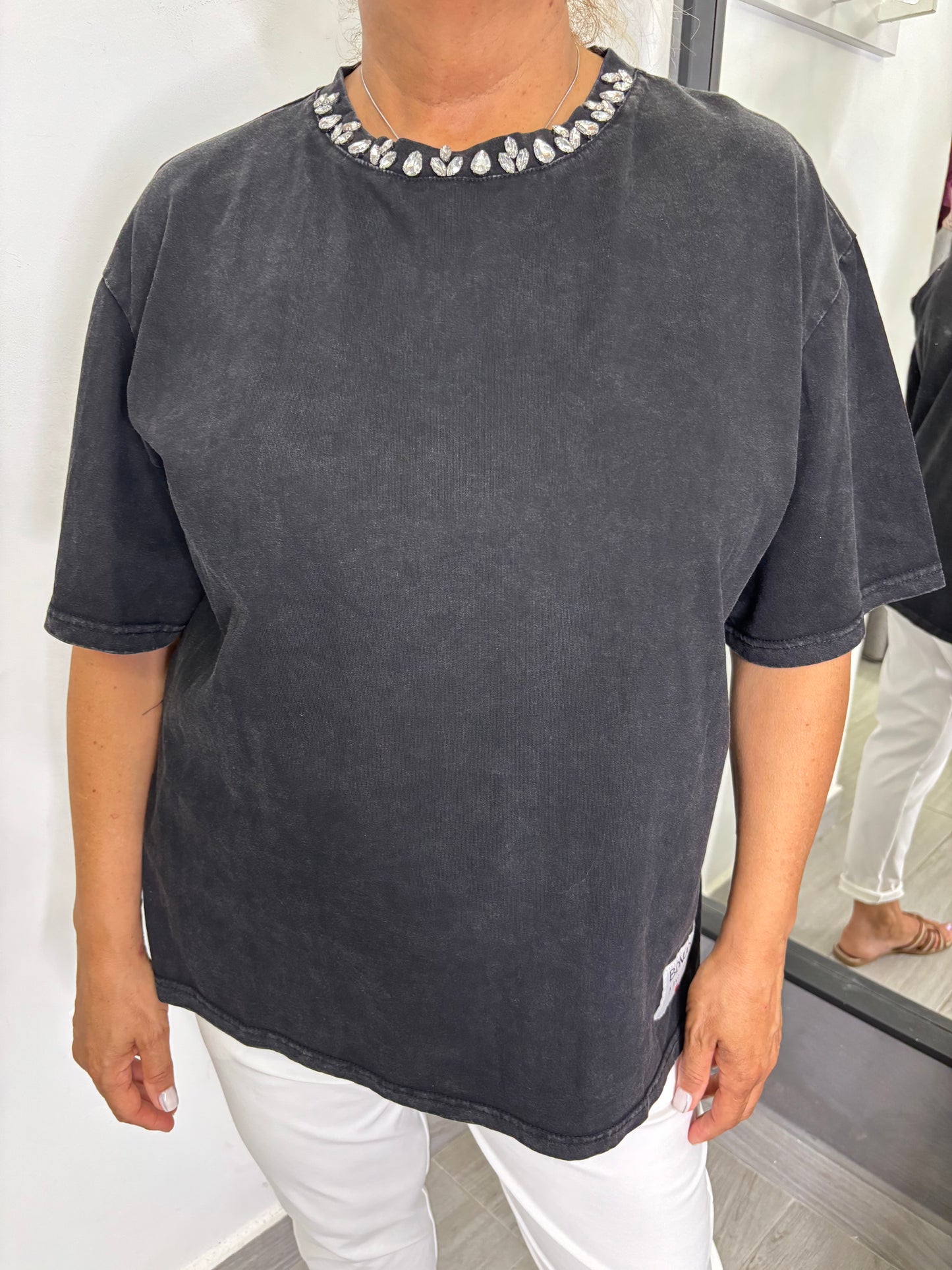 T-shirt Mon Amour Nera