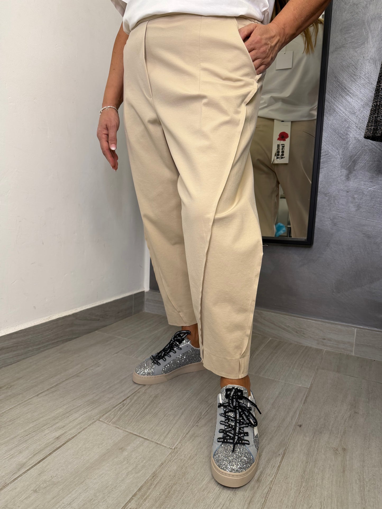 Pantalone Wendy Balloon Beige