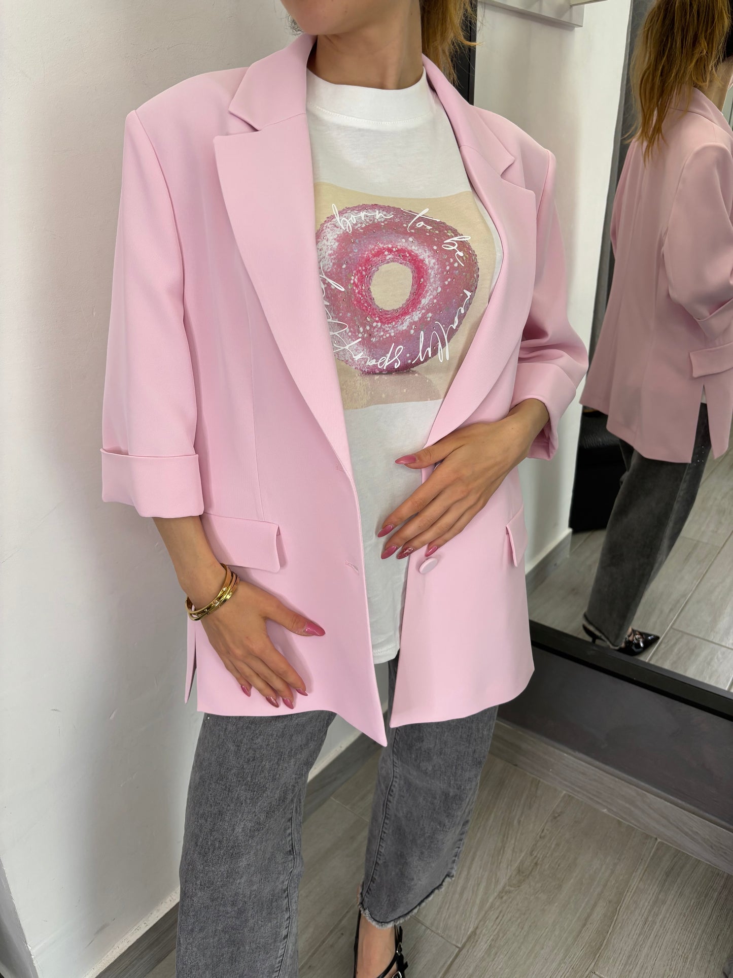 Blazer Rosa Confetto Imperial