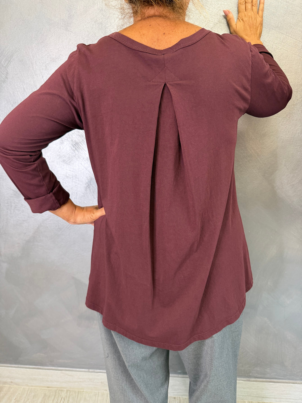 T-Shirt Casual Wendy Bordeaux