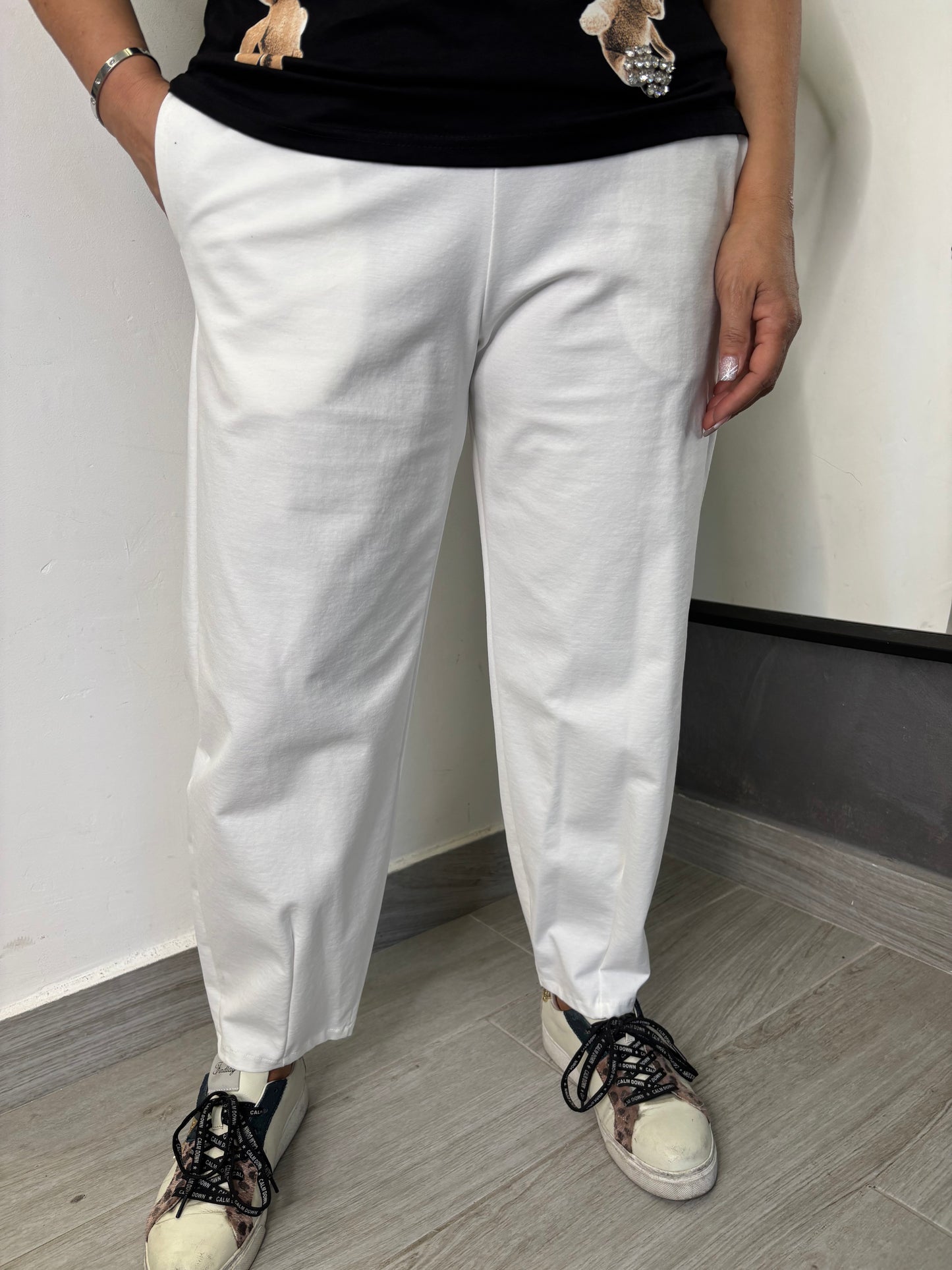 Pantalone Wendy Slim Bianco