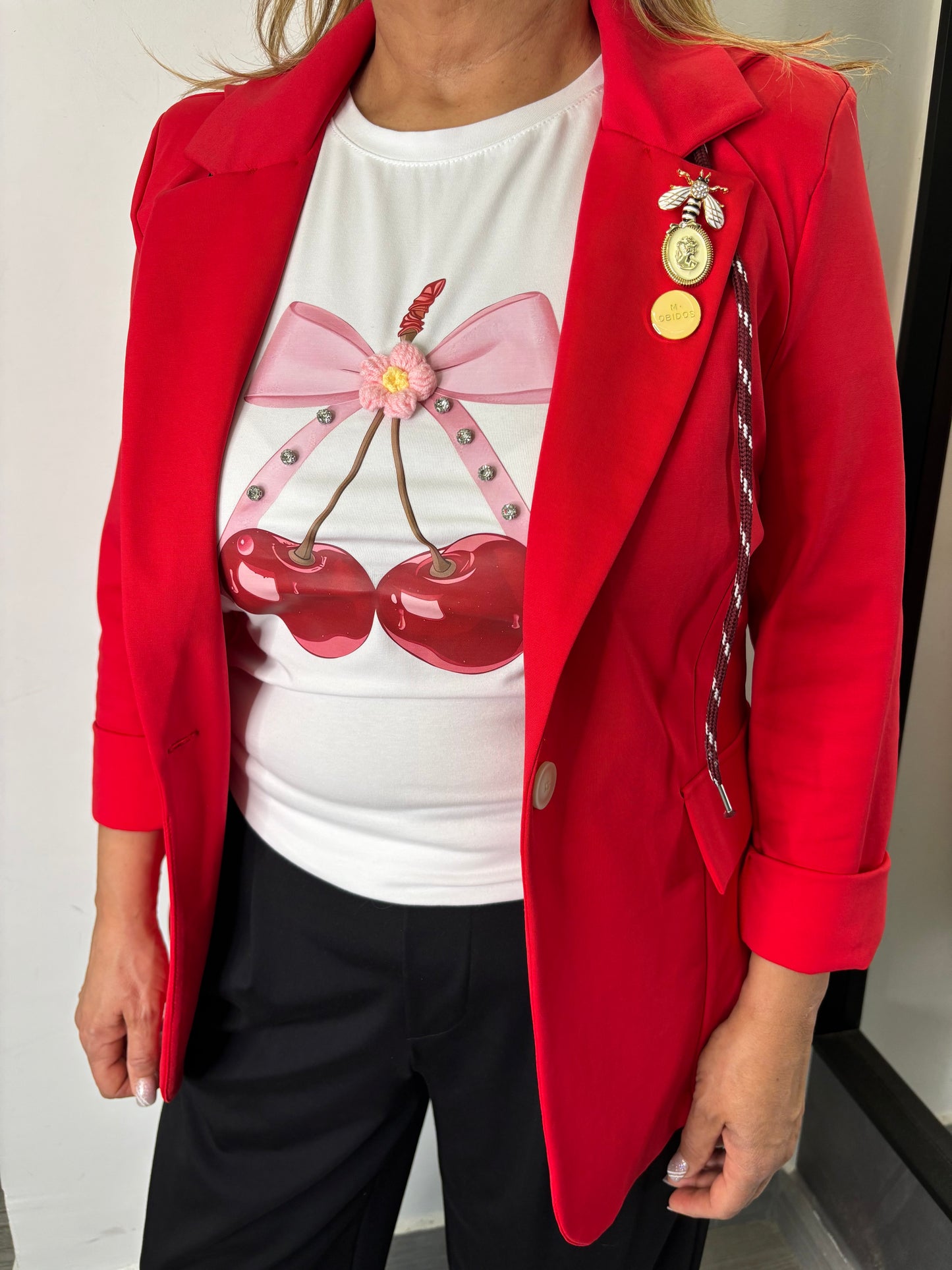 Blazer Cappuccio Rosso