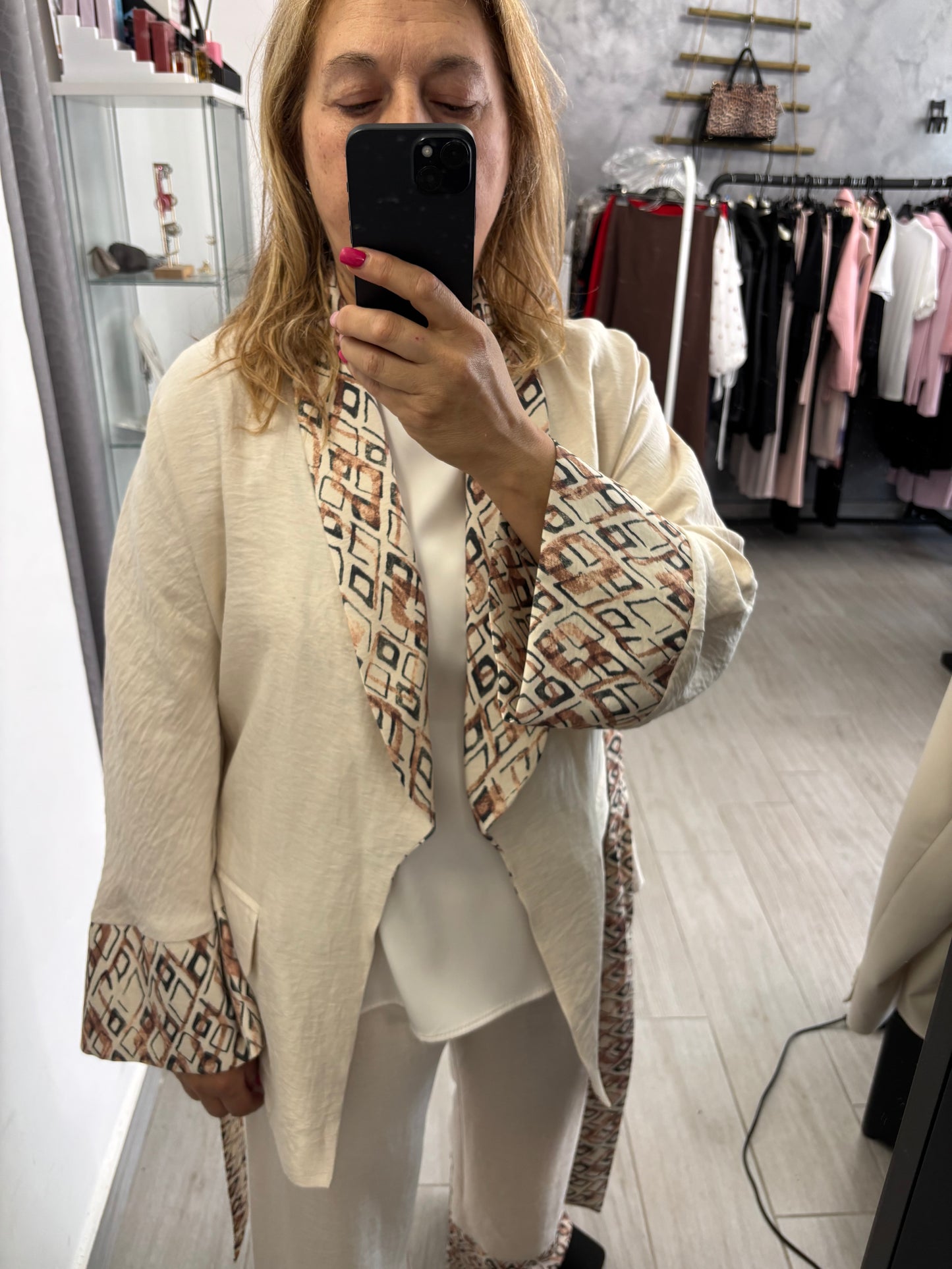 Giacca Kimono Naturale Imperial