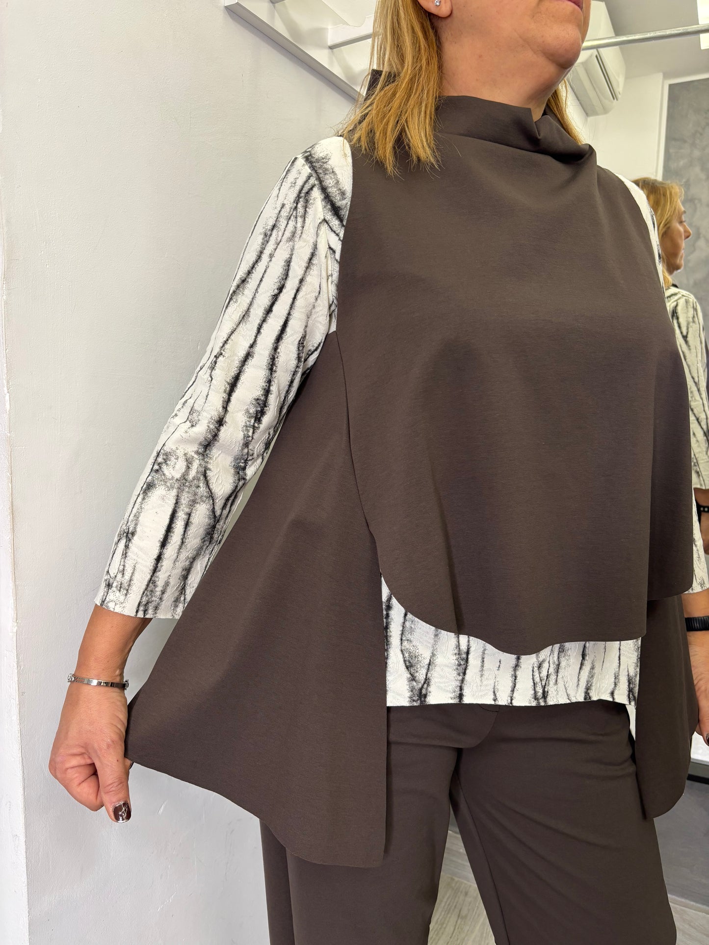 Gilet Wendy Marrone