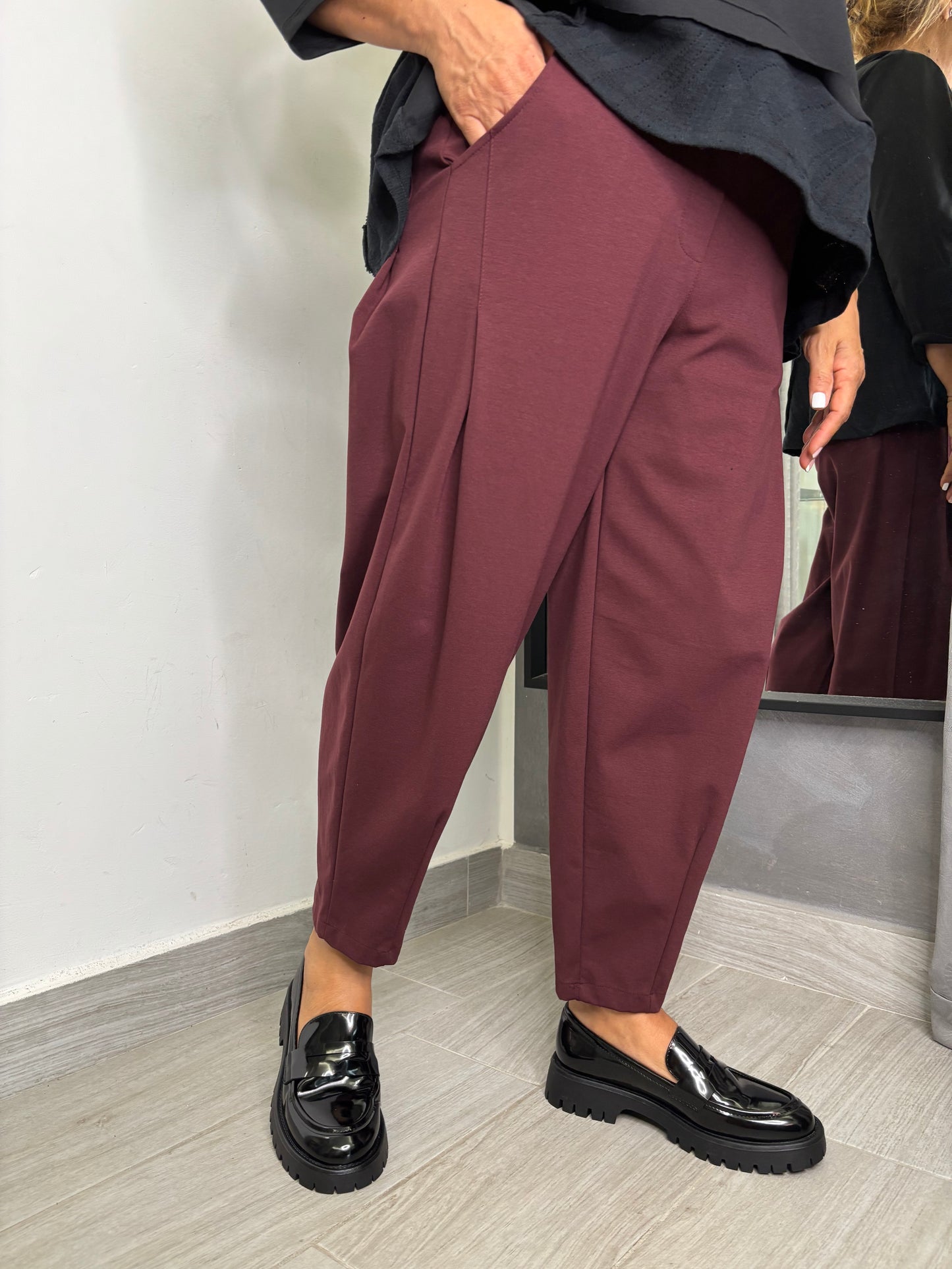 Pantalone Wendy Giuditta Bordeaux