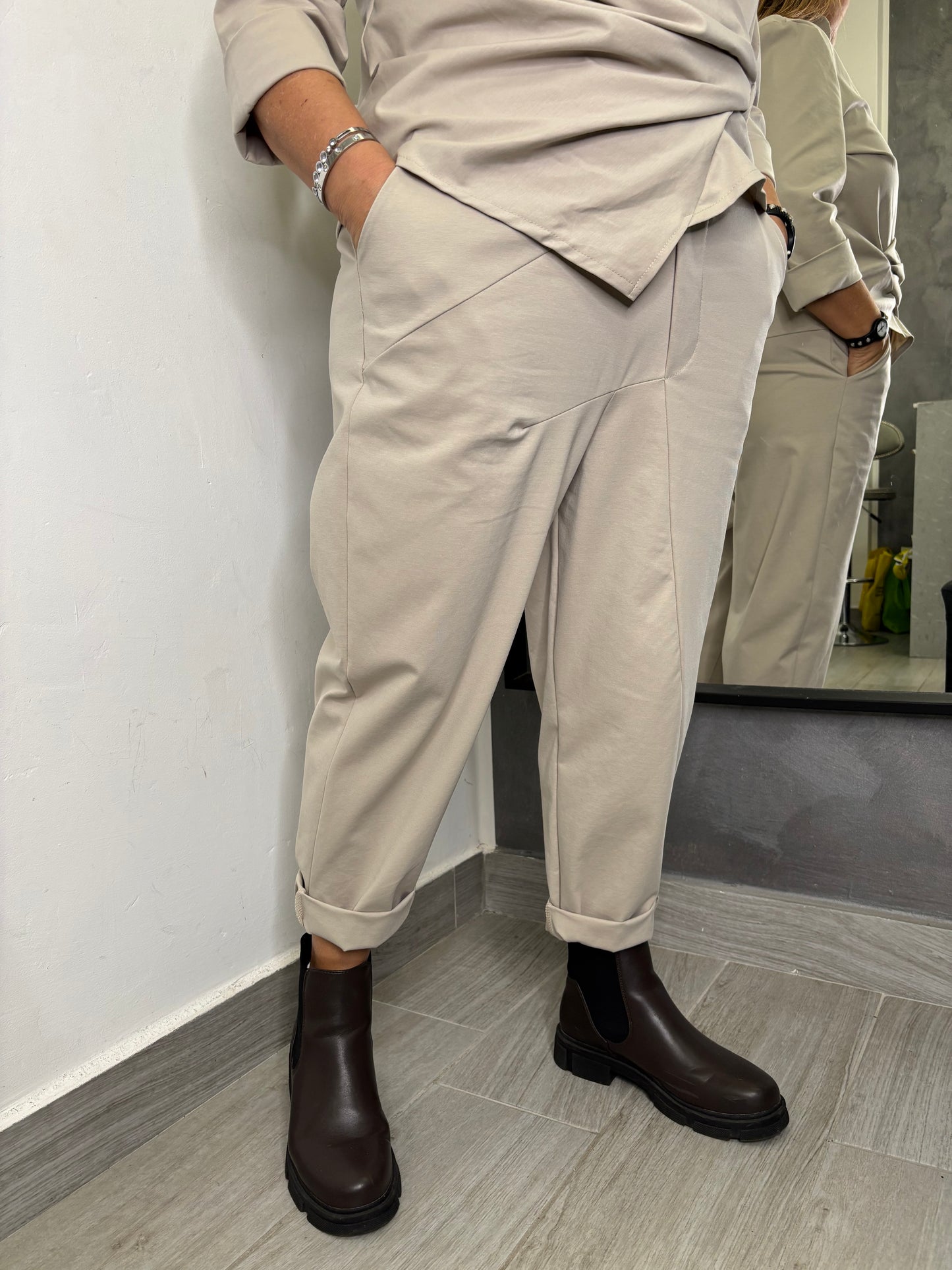 Pantalone Sun Agata Beige