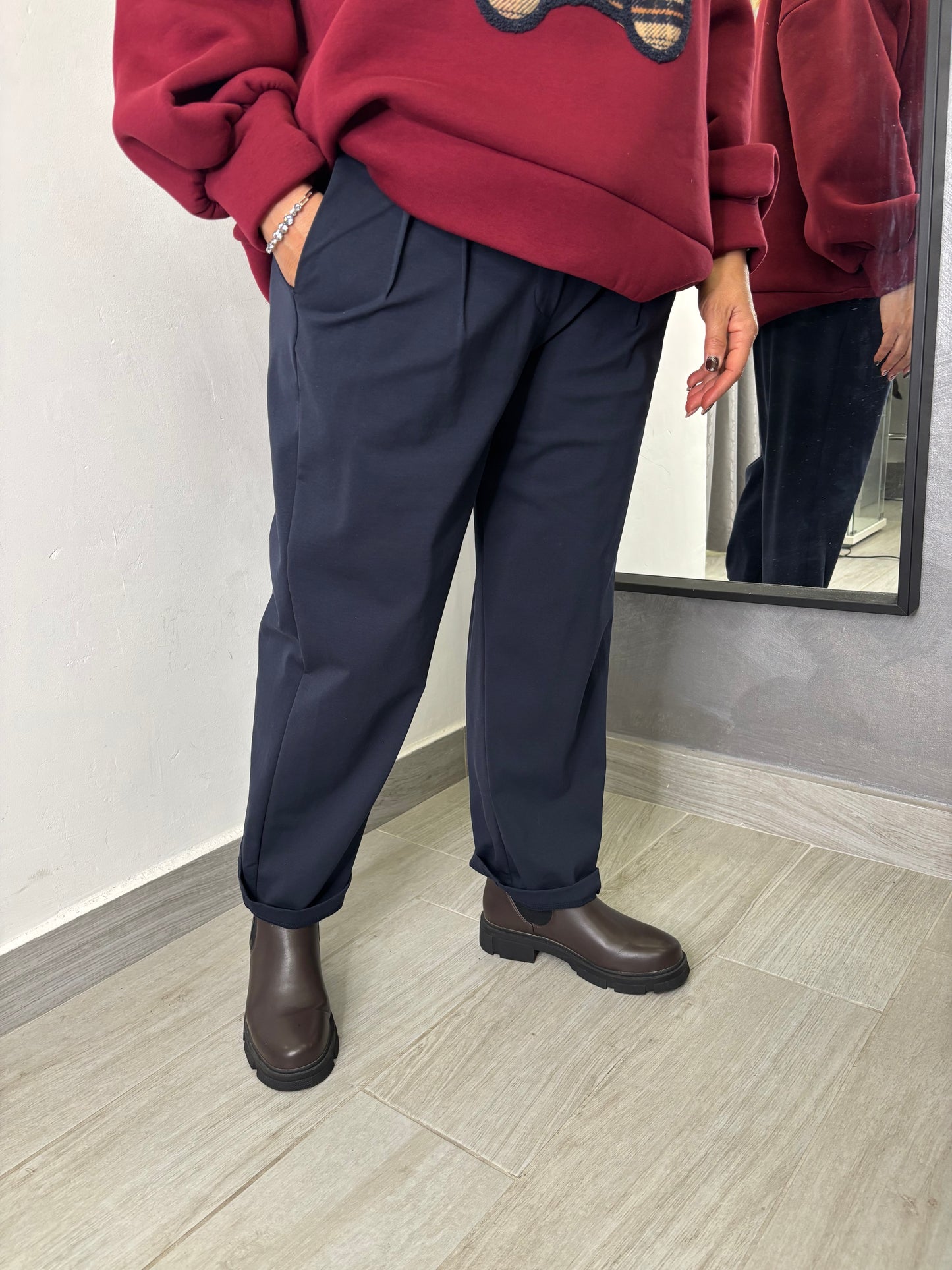 Pantalone Wendy Carolyn Blu