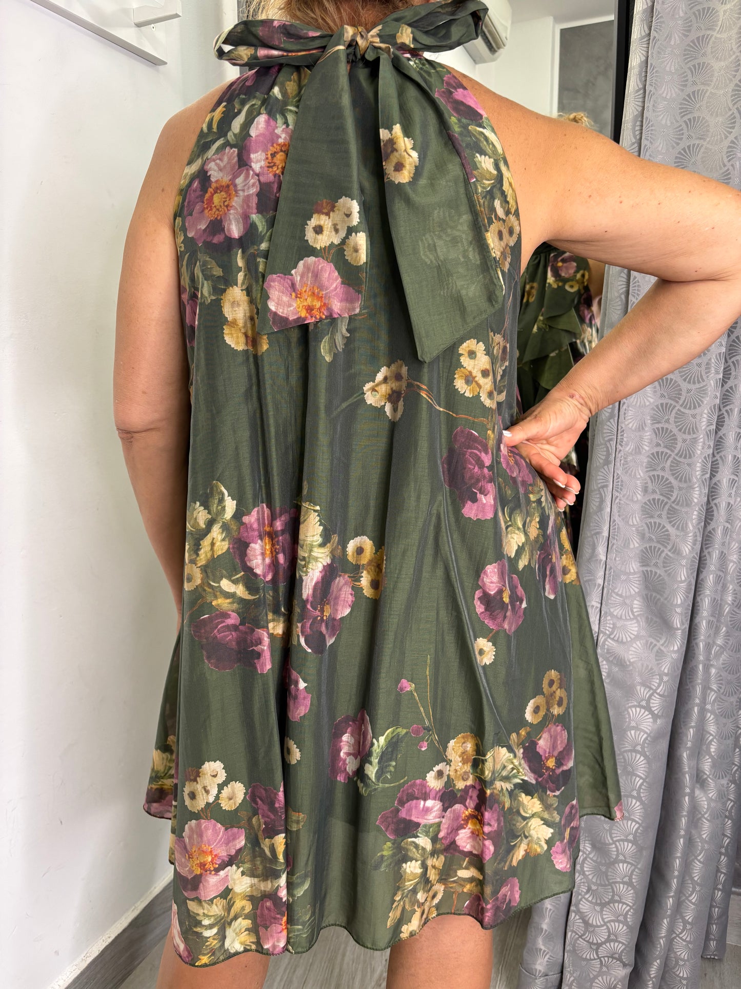 Abito Dea Fiori Verde