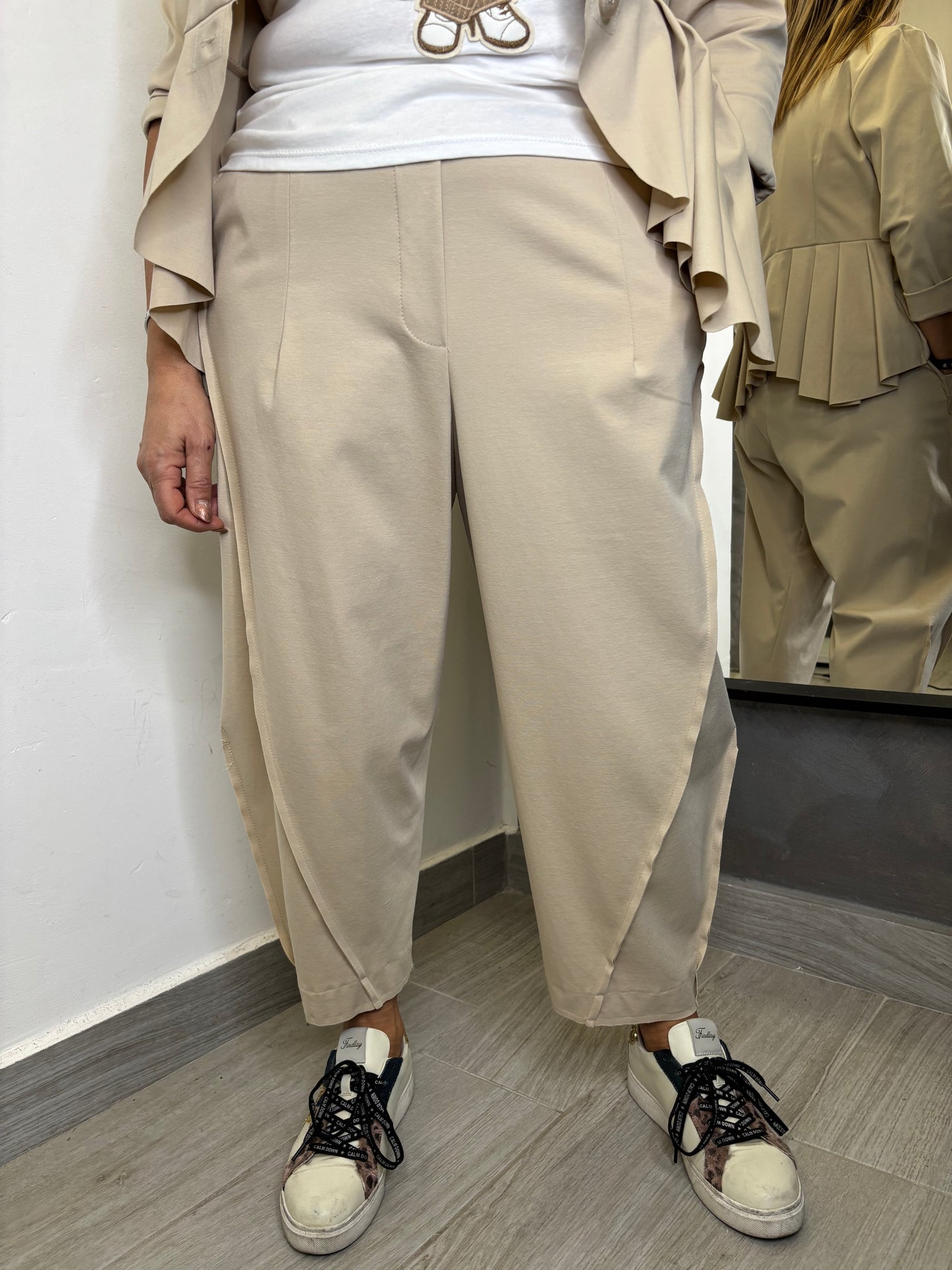Pantalone Wendy Balloon Beige