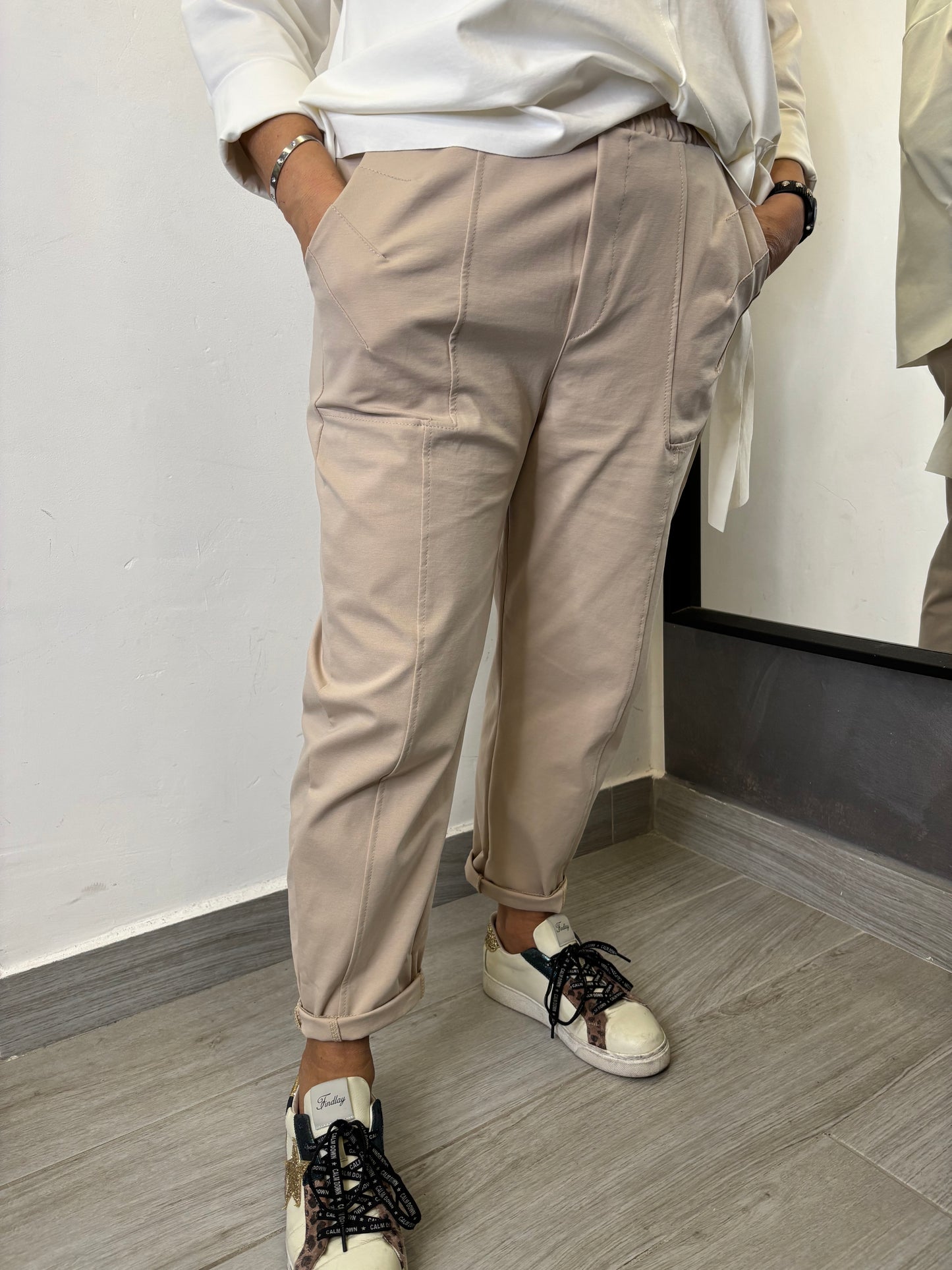 Pantalone 158C Leon Beige