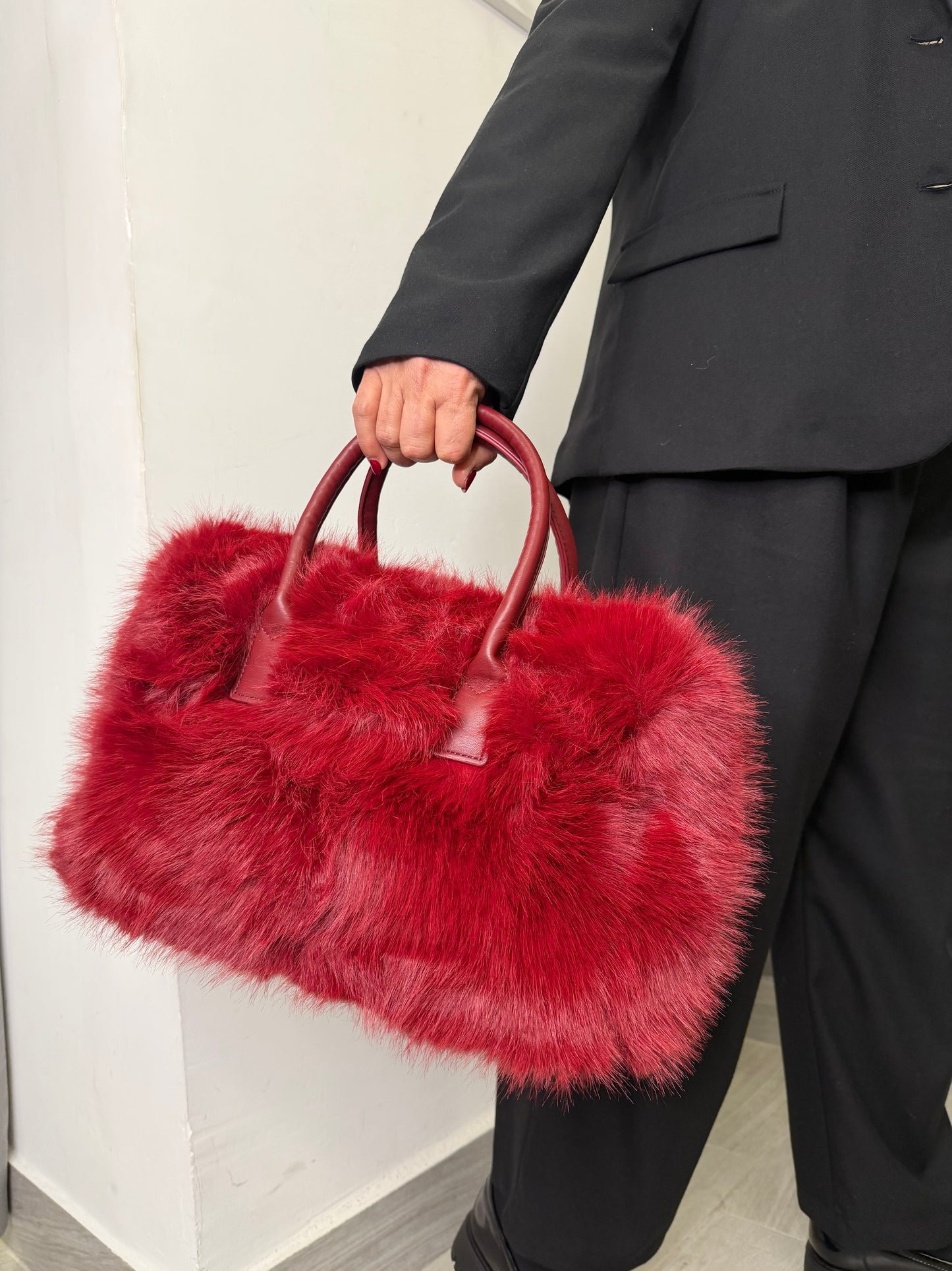 Borsa bauletto Bordeaux