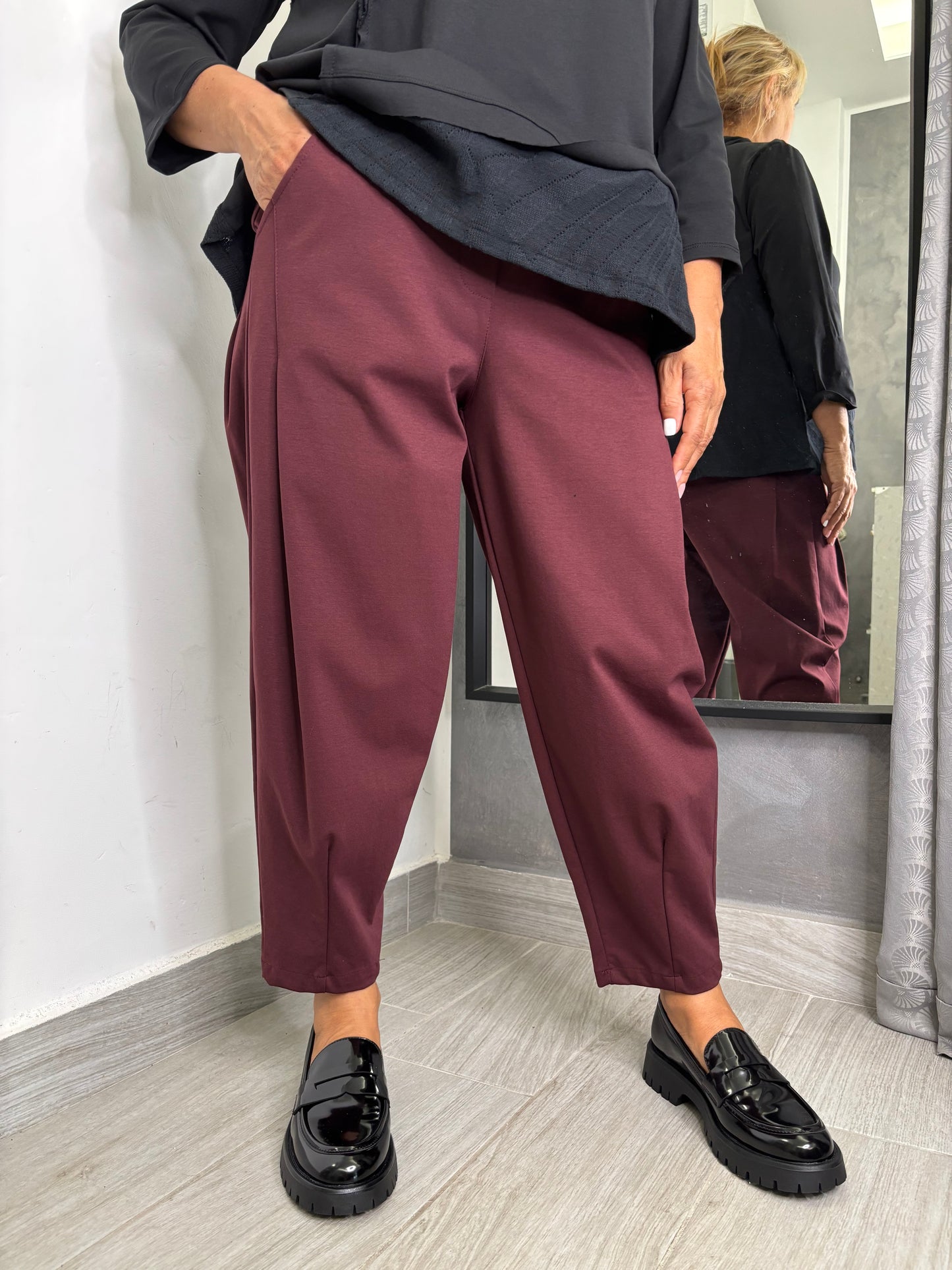 Pantalone Wendy Giuditta Bordeaux