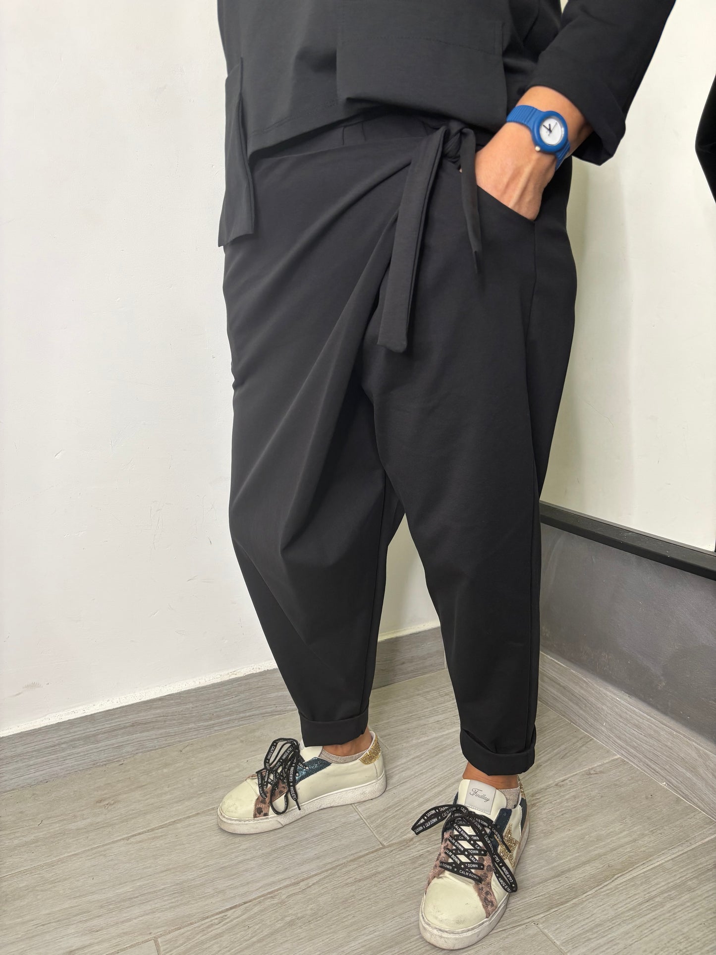 Pantalone Sun Pareo Spring Nero