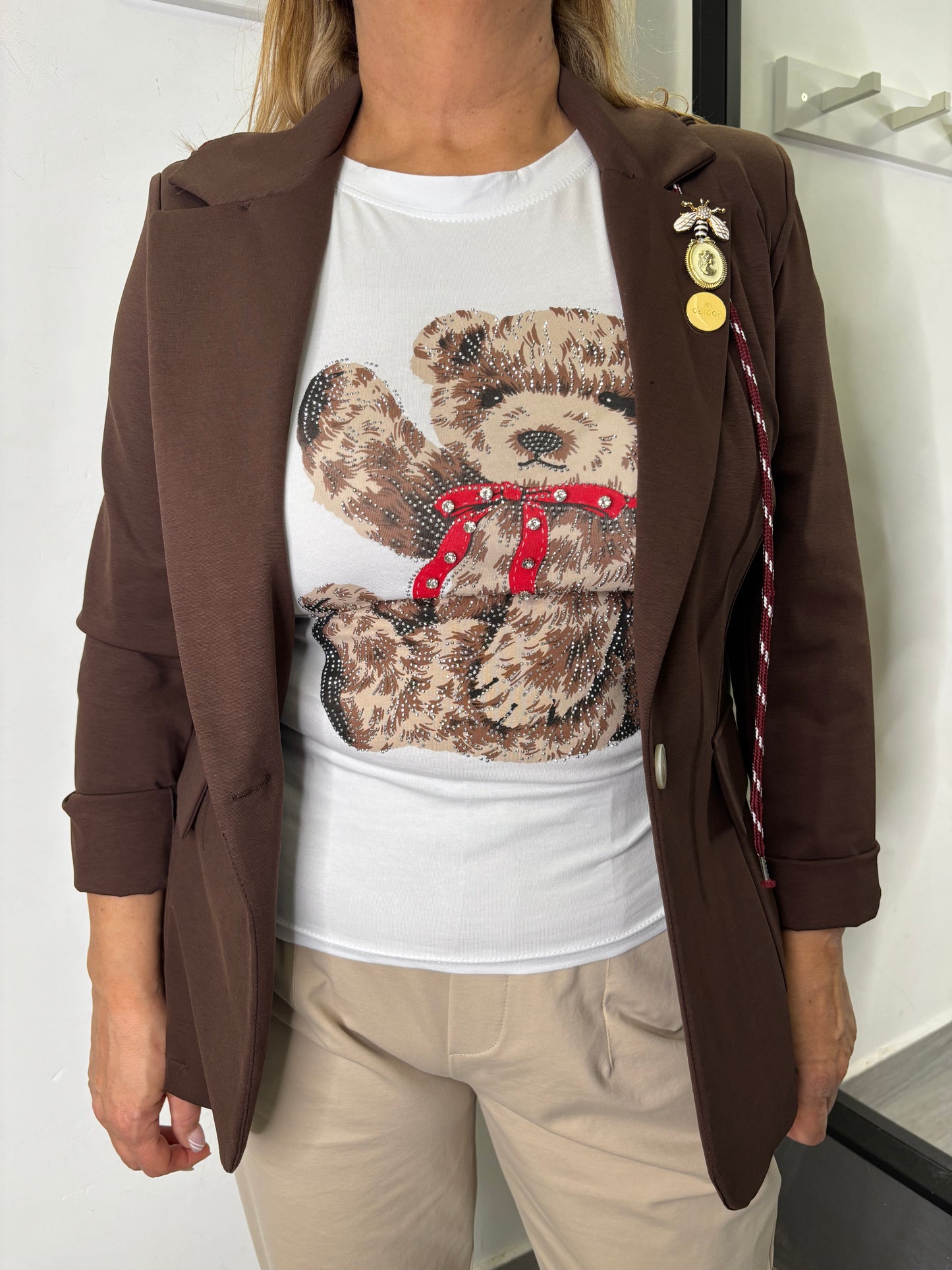 T-shirt Orsetto Bianca