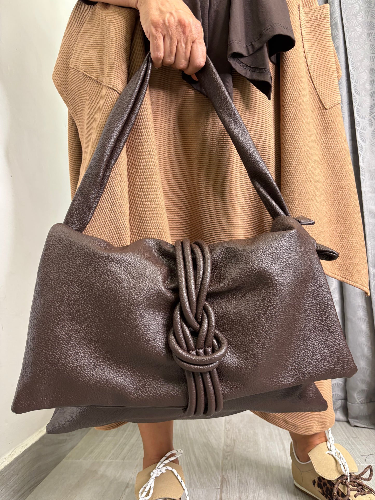 Borsa Nodo Marrone