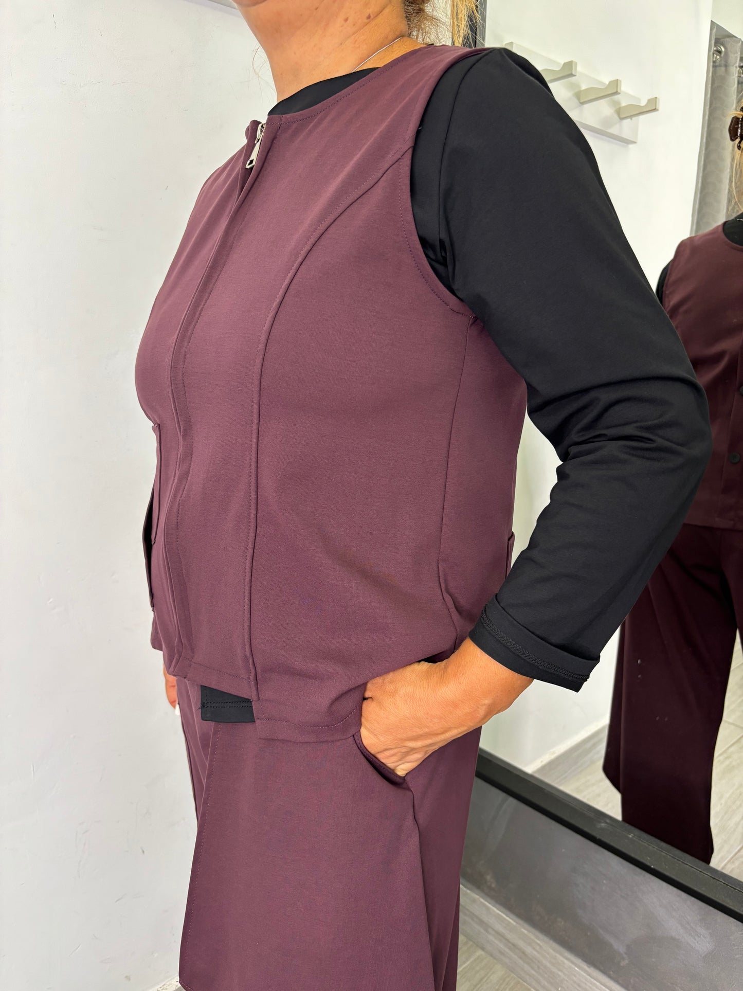 Gilet Sun Tati Burgundi