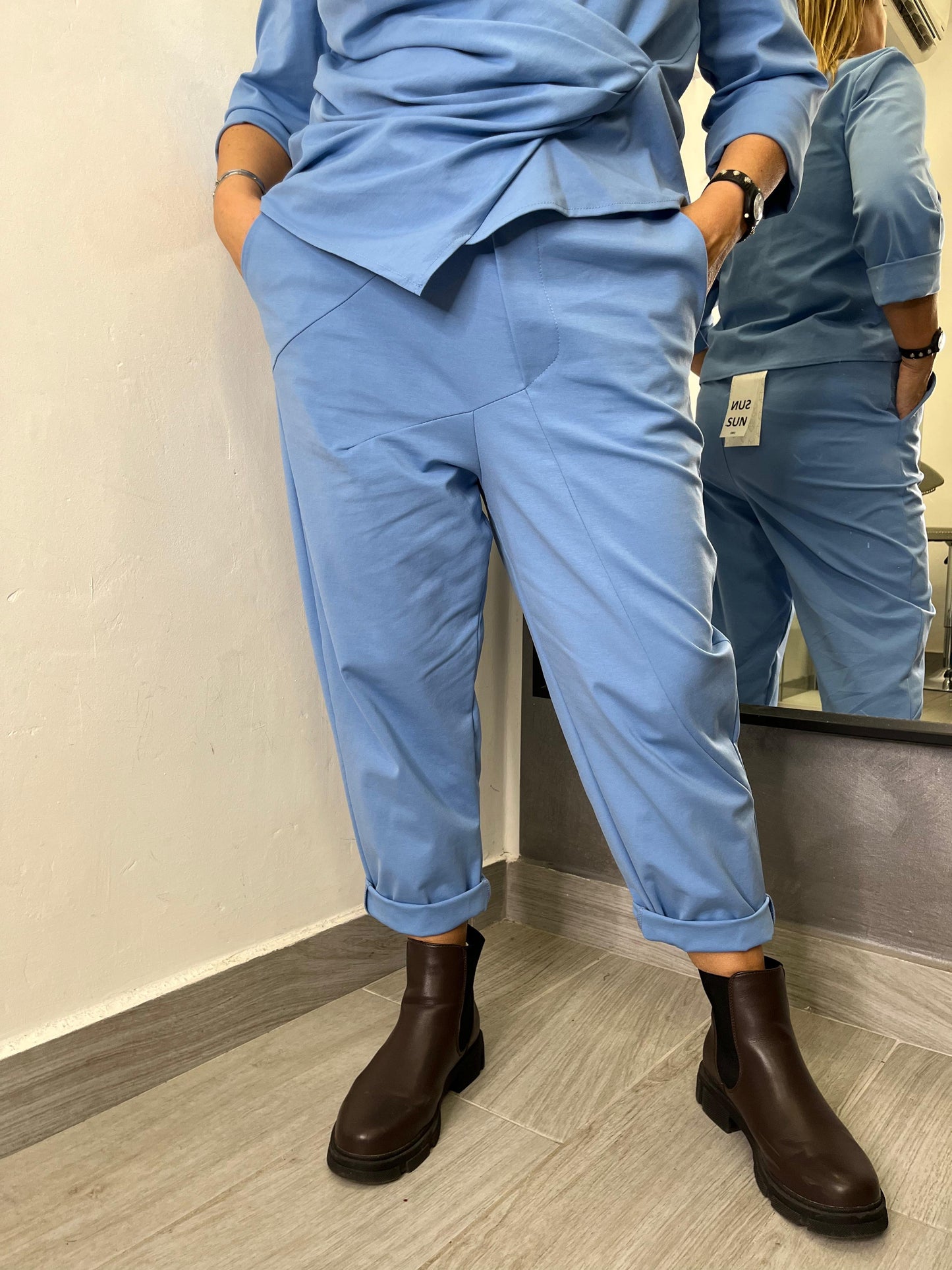 Pantalone Sun Agata Azzurro