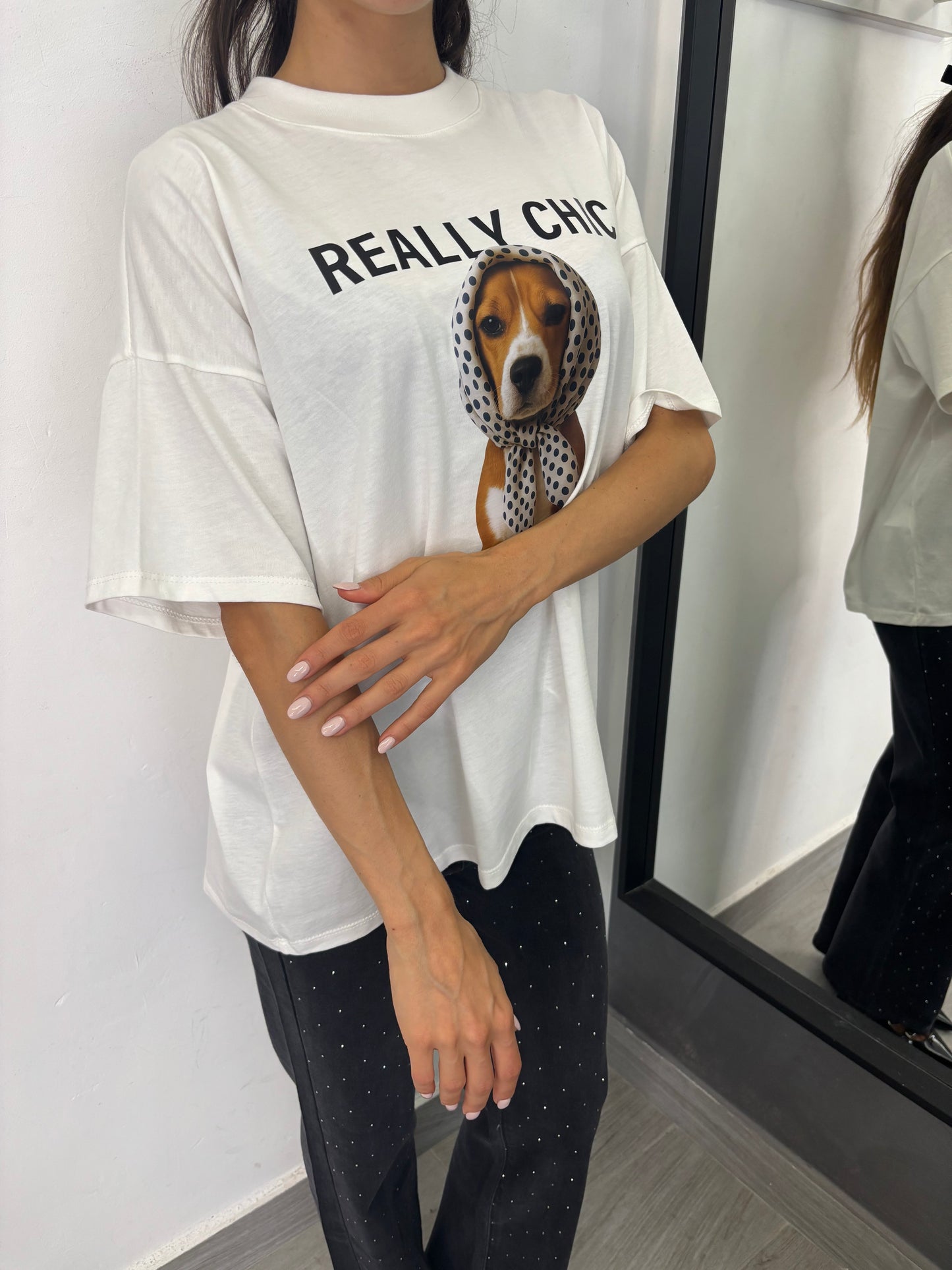 T-Shirt Roses Really Chic Vicolo