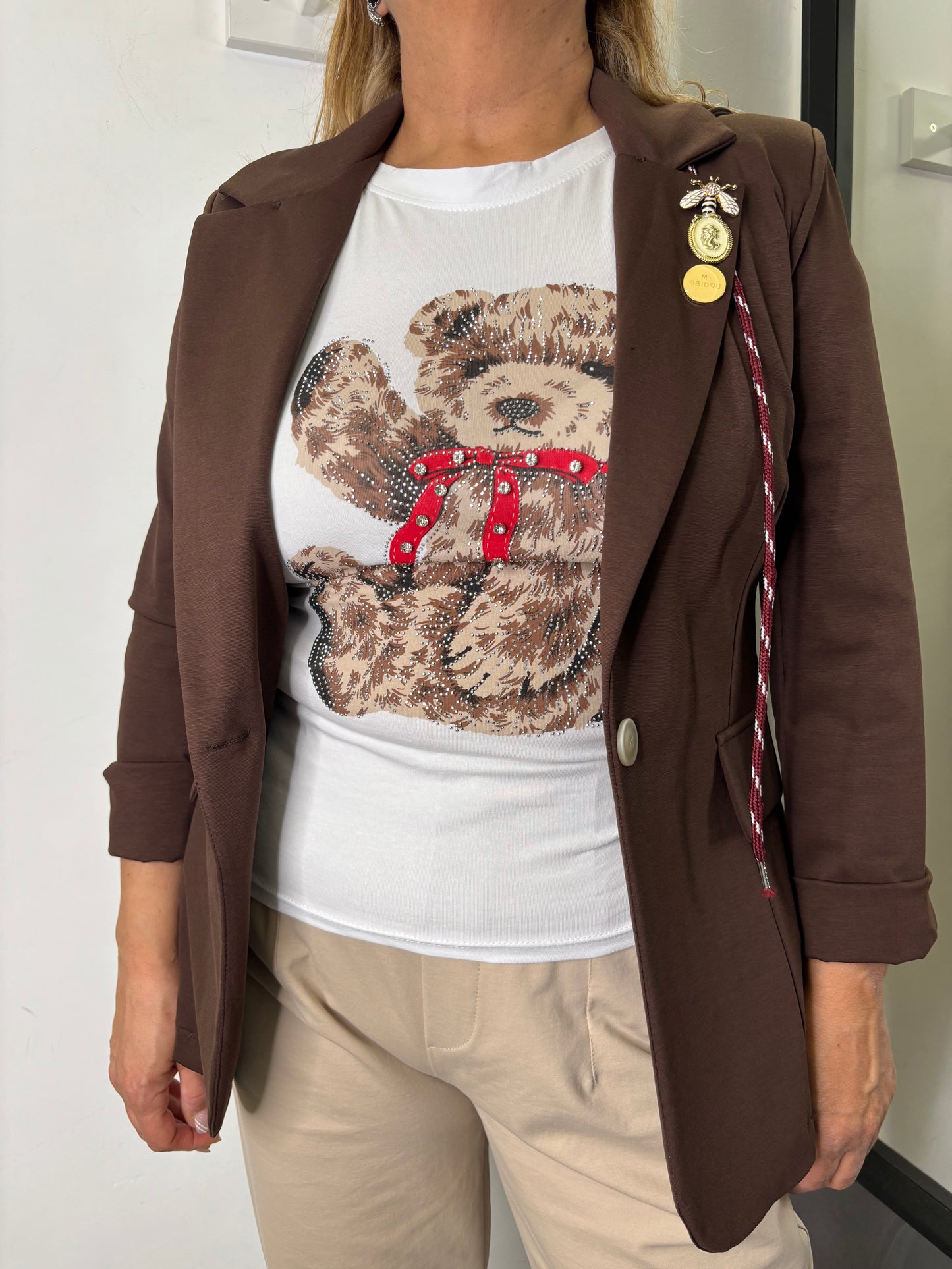 Blazer Cappuccio Marrone